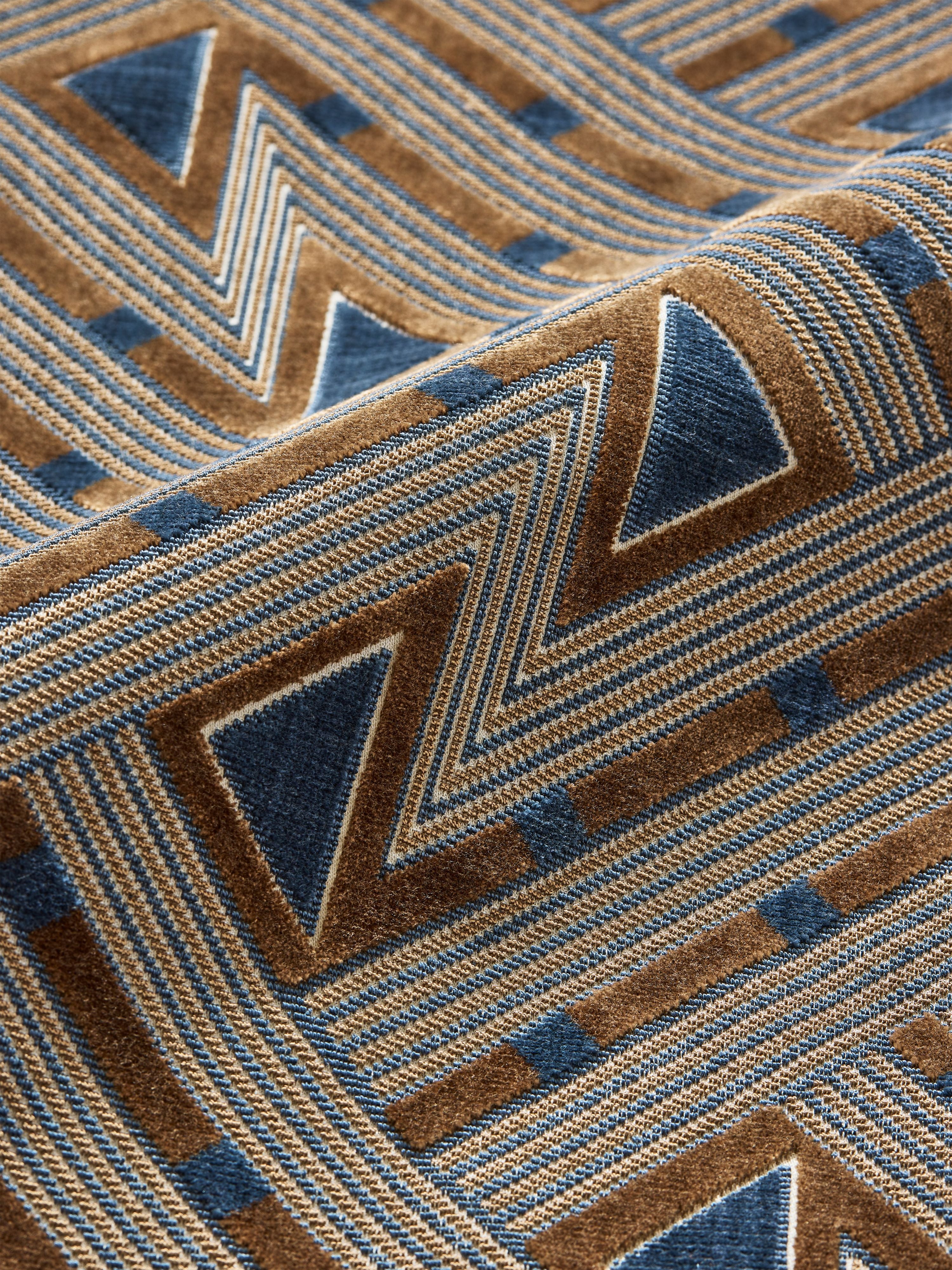 Kasai Velvet fabric in dark walnut color - pattern number SC000527323 - by Scalamandre in the Scalamandre Fabrics Book 2 collection