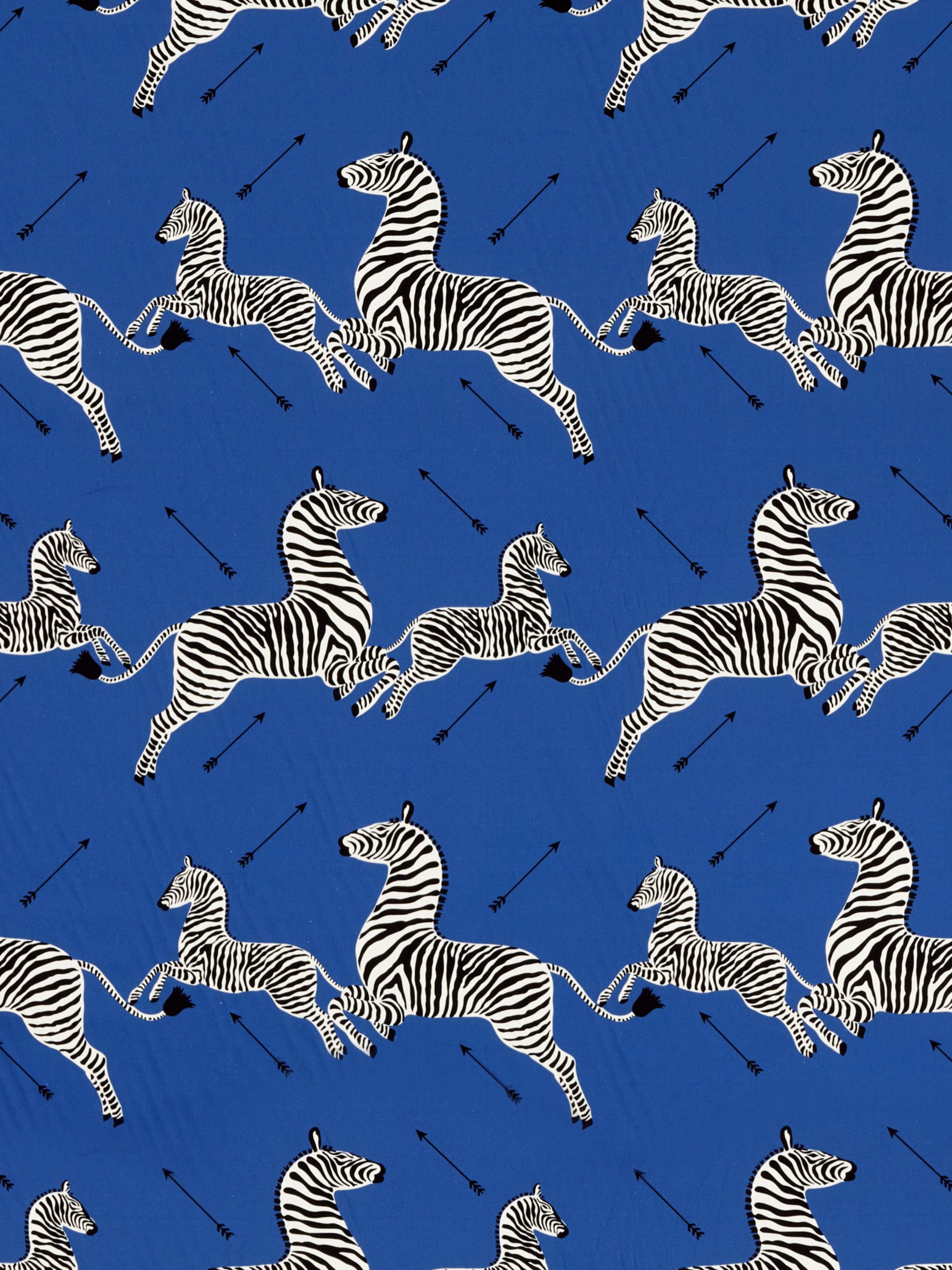 Zebras Petite fabric in denim color - pattern number SC000616641 - by Scalamandre in the Scalamandre Fabrics Book 2 collection