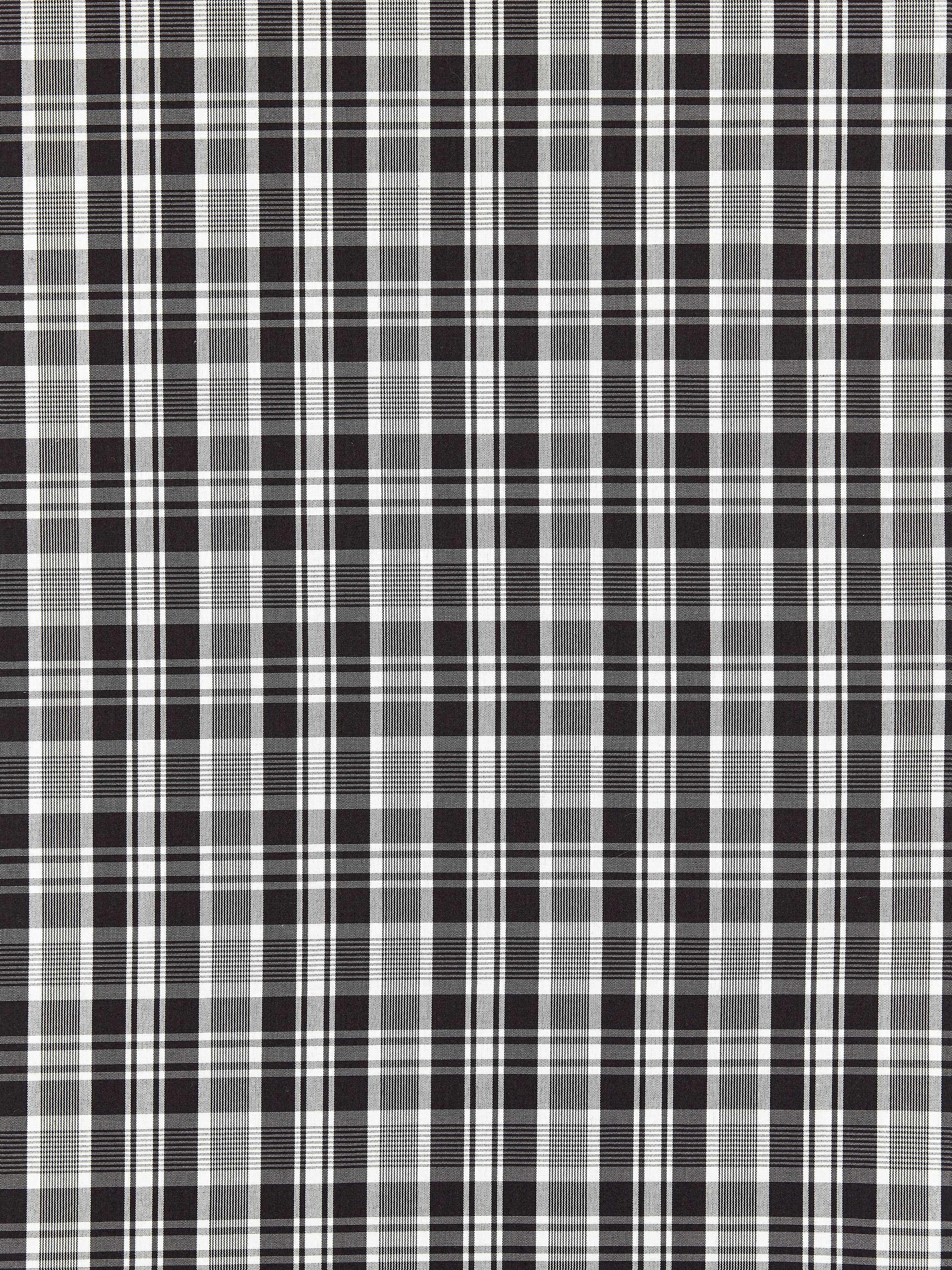 Preston Cotton Plaid fabric in noir color - pattern number SC000627122 - by Scalamandre in the Scalamandre Fabrics Book 2 collection
