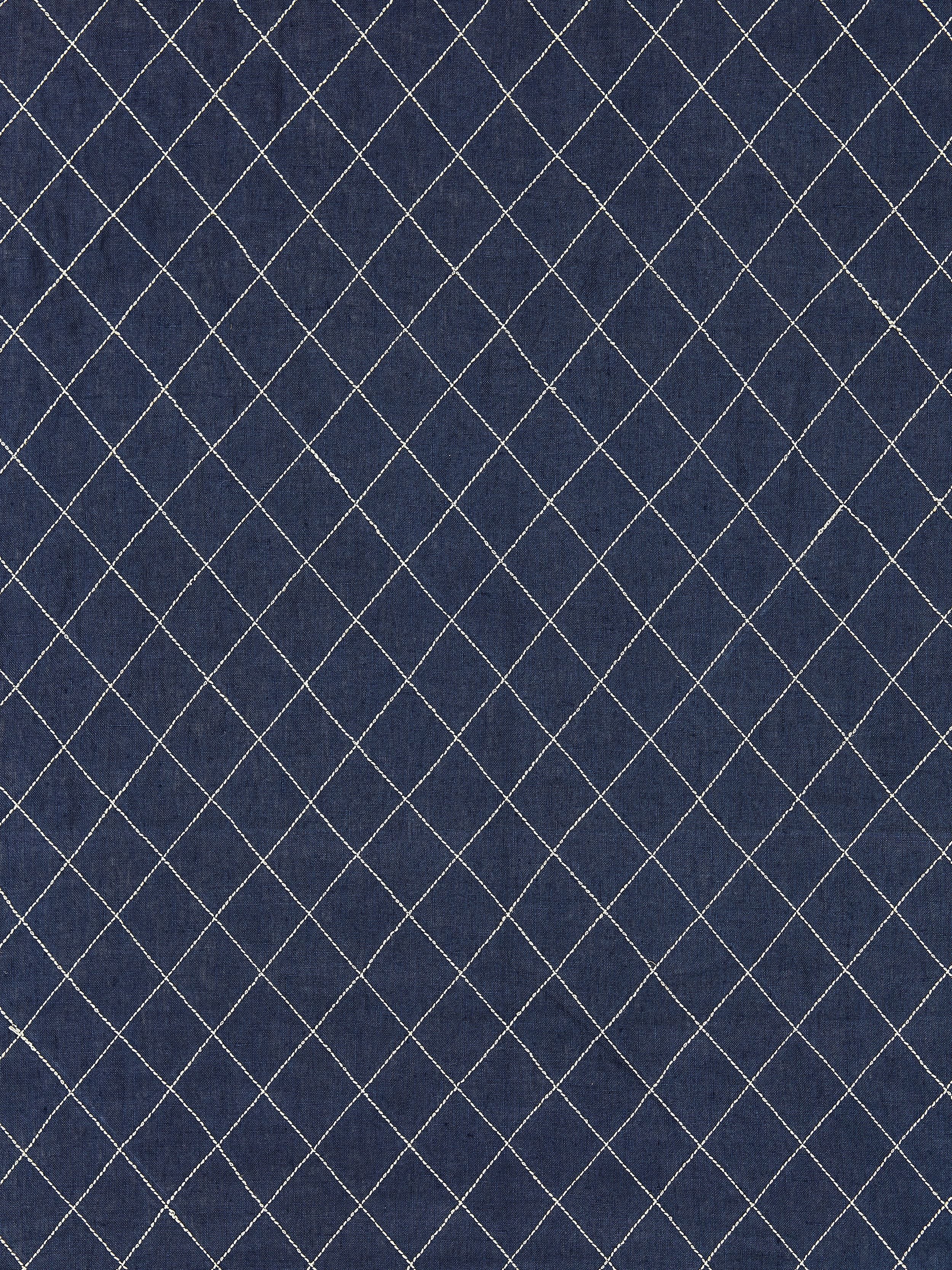 Counterpane fabric in indigo color - pattern number SC000627150 - by Scalamandre in the Scalamandre Fabrics Book 2 collection