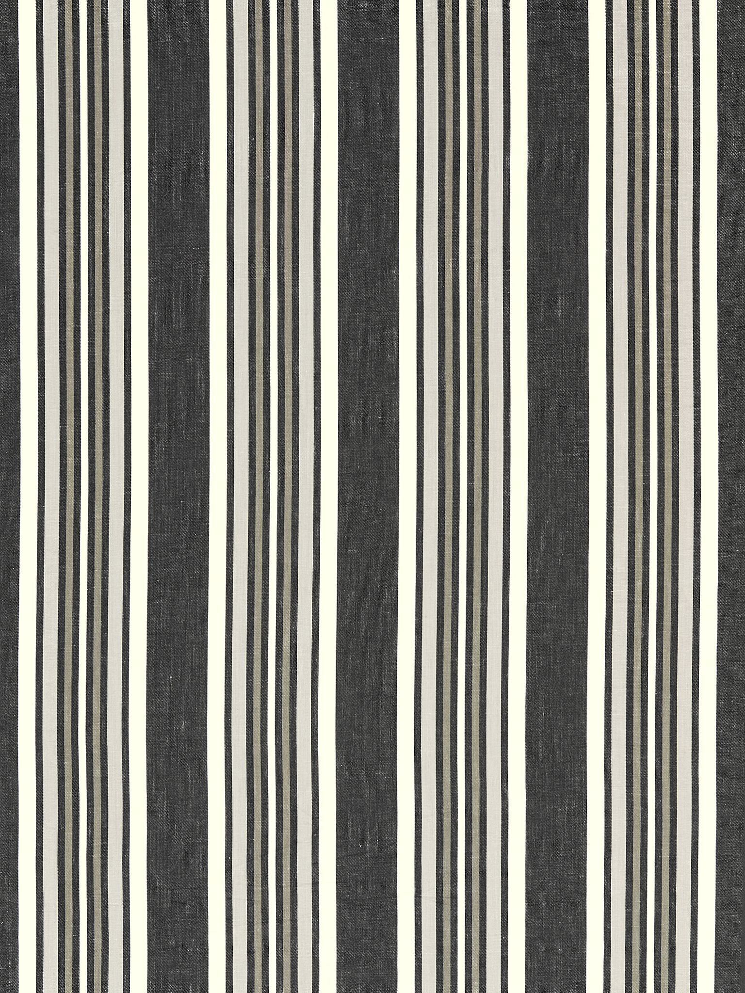 Strada Stripe fabric in ebony color - pattern number SC000627220 - by Scalamandre in the Scalamandre Fabrics Book 2 collection