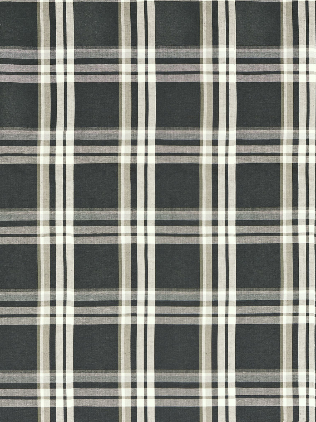 Modo Plaid fabric in ebony color - pattern number SC000627221 - by Scalamandre in the Scalamandre Fabrics Book 2 collection