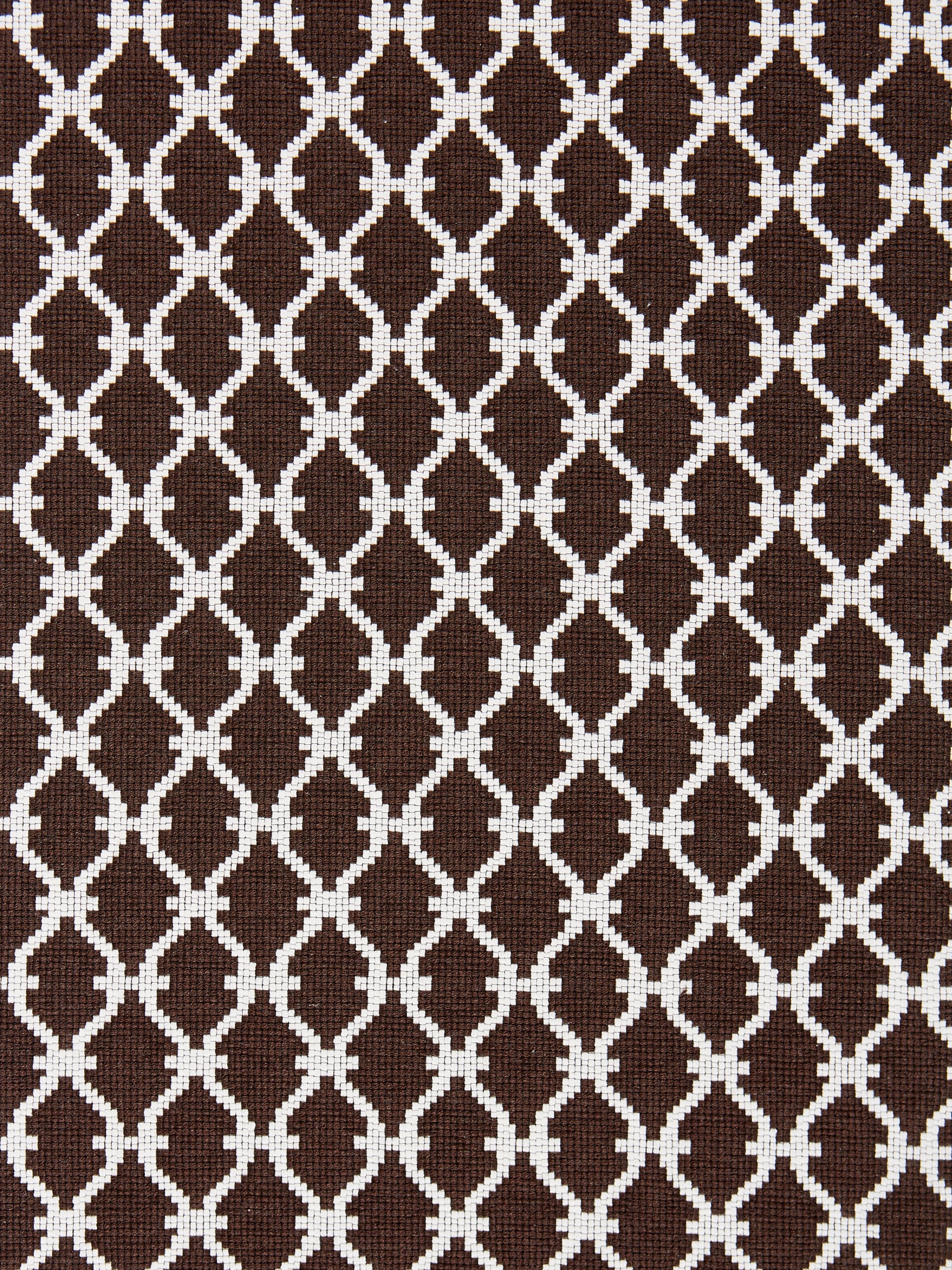 Trellis Weave fabric in espresso color - pattern number SC000827009 - by Scalamandre in the Scalamandre Fabrics Book 2 collection