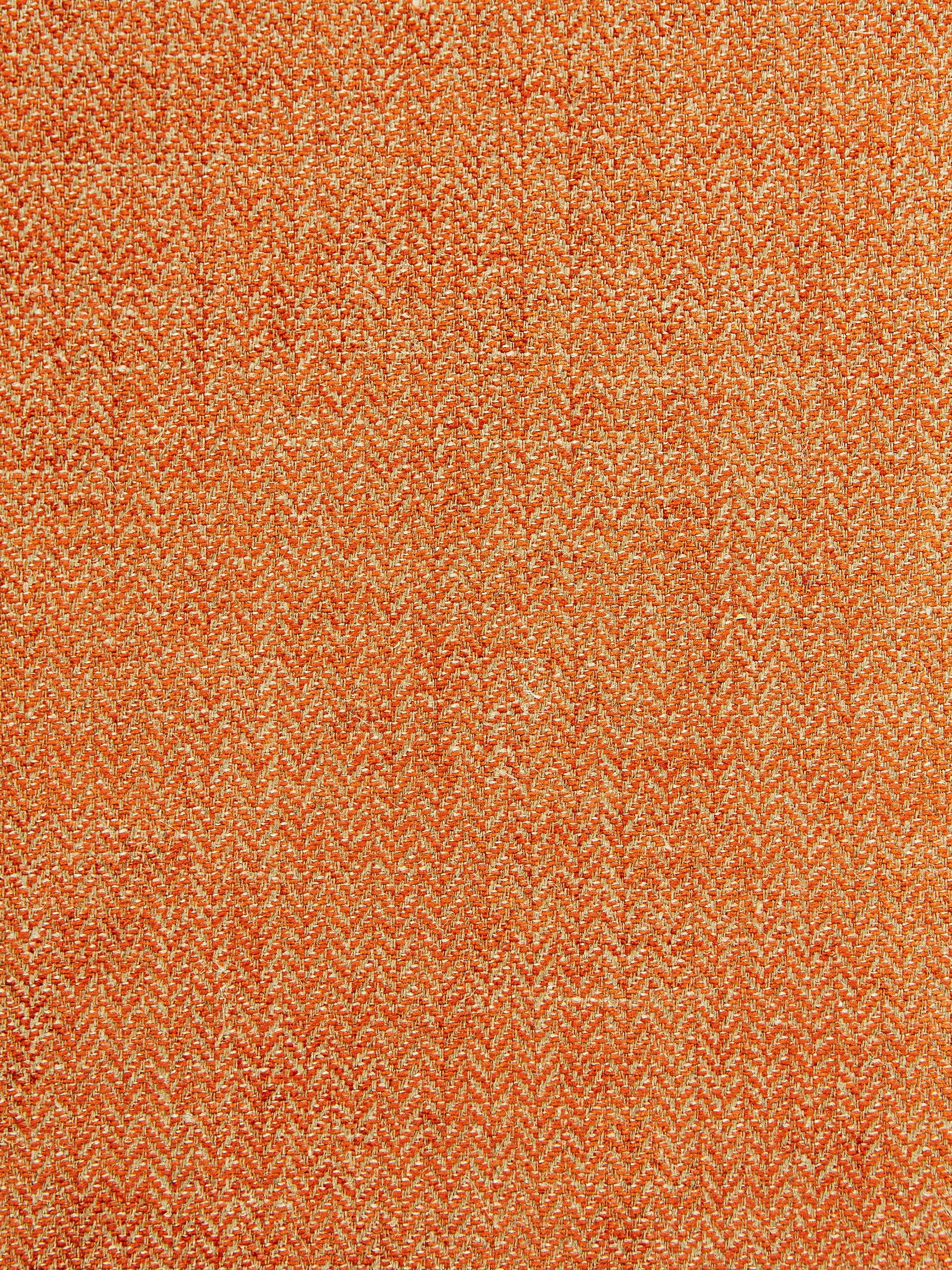 Oxford Herringbone Weave fabric in mandarin color - pattern number SC000927006 - by Scalamandre in the Scalamandre Fabrics Book 2 collection
