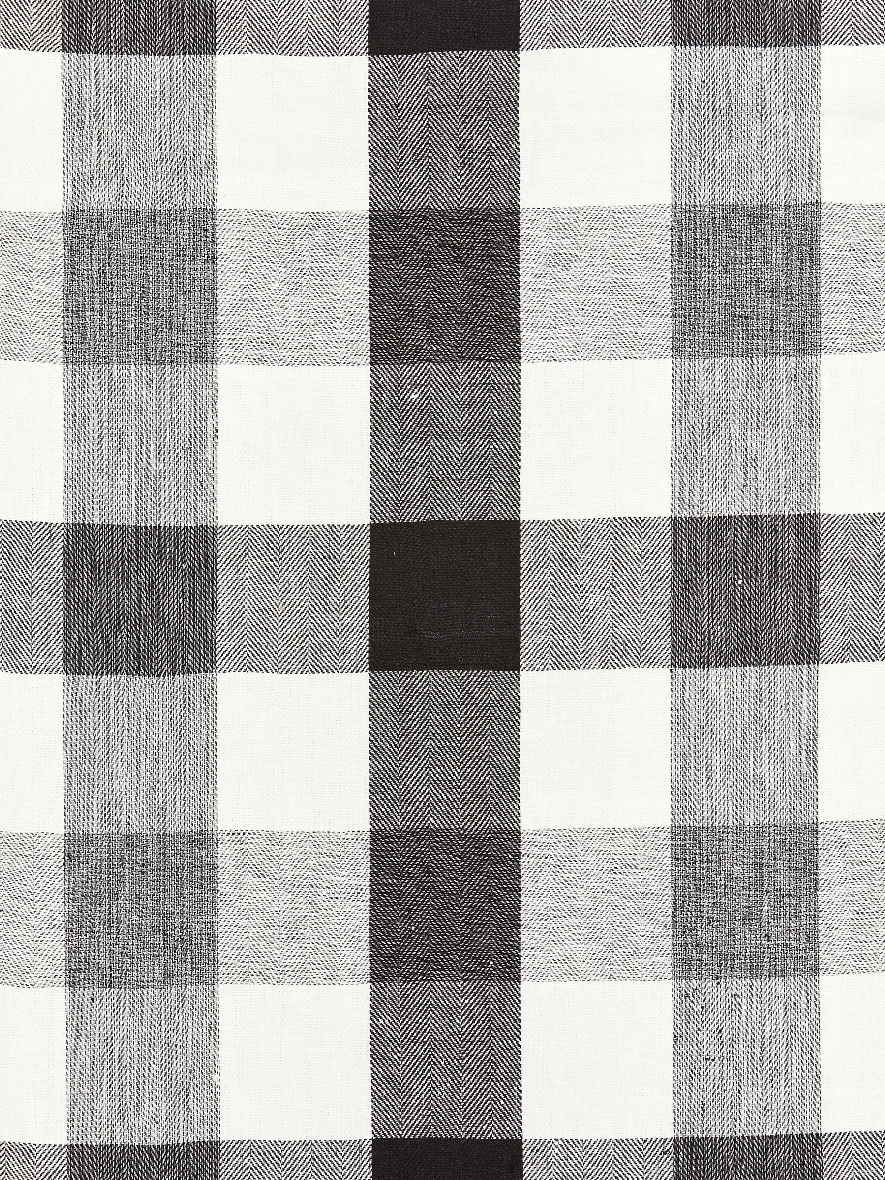Westport Linen Plaid fabric in noir color - pattern number SC000927135 - by Scalamandre in the Scalamandre Fabrics Book 2 collection