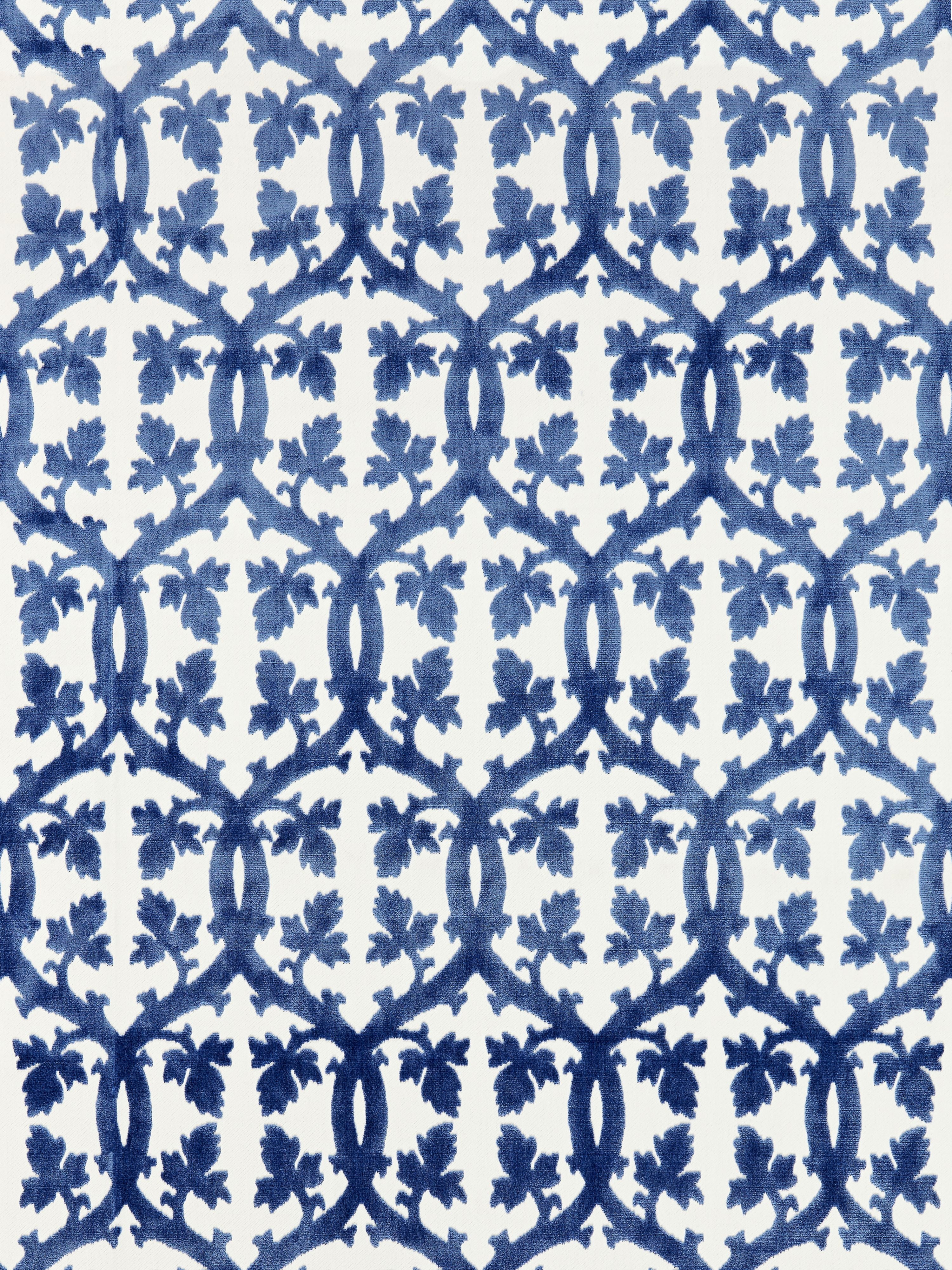 Falk Manor House fabric in lapis color - pattern number SC001726690M - by Scalamandre in the Scalamandre Fabrics Book 2 collection