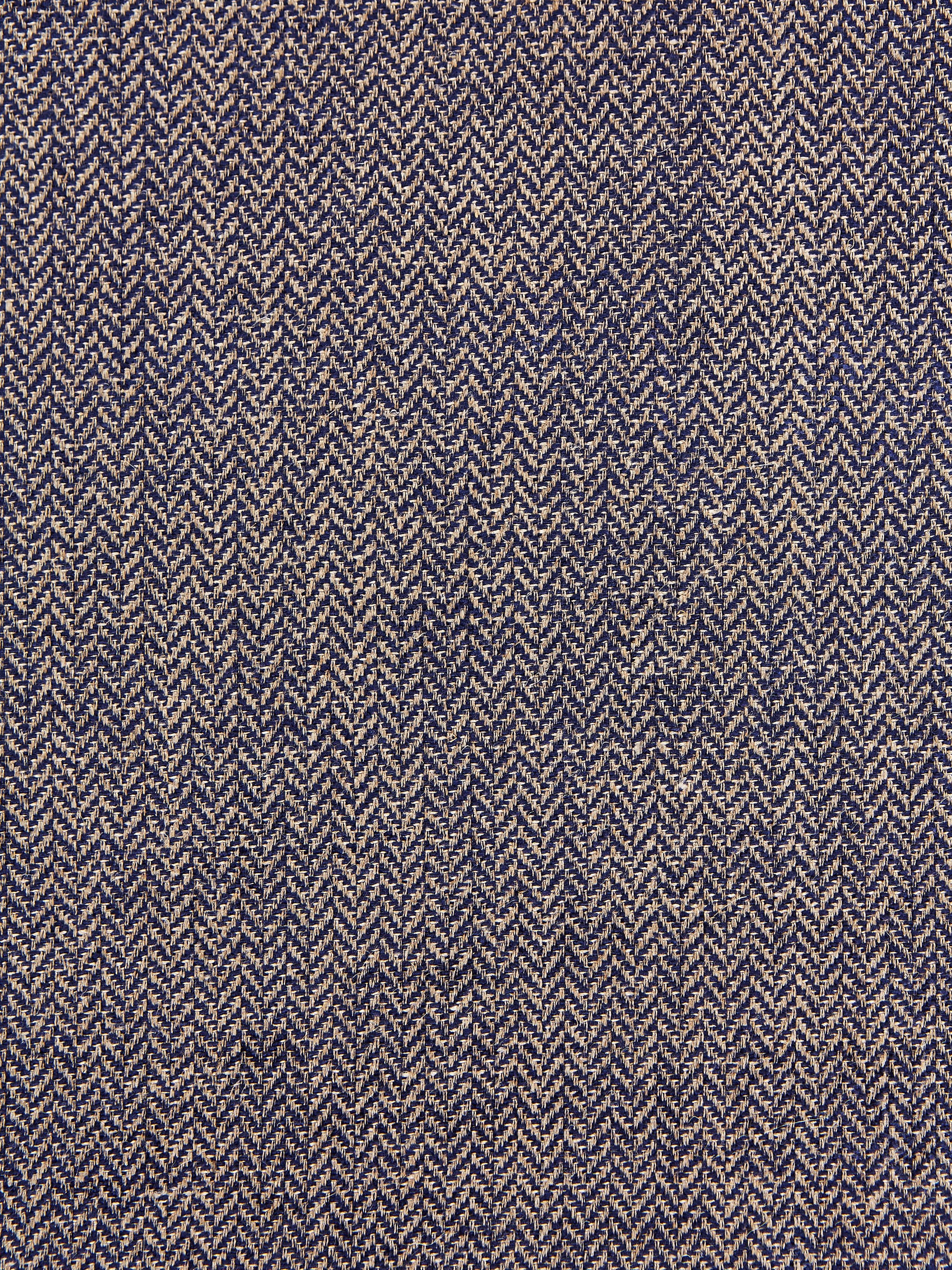 Oxford Herringbone Weave fabric in indigo color - pattern number SC001727006 - by Scalamandre in the Scalamandre Fabrics Book 2 collection