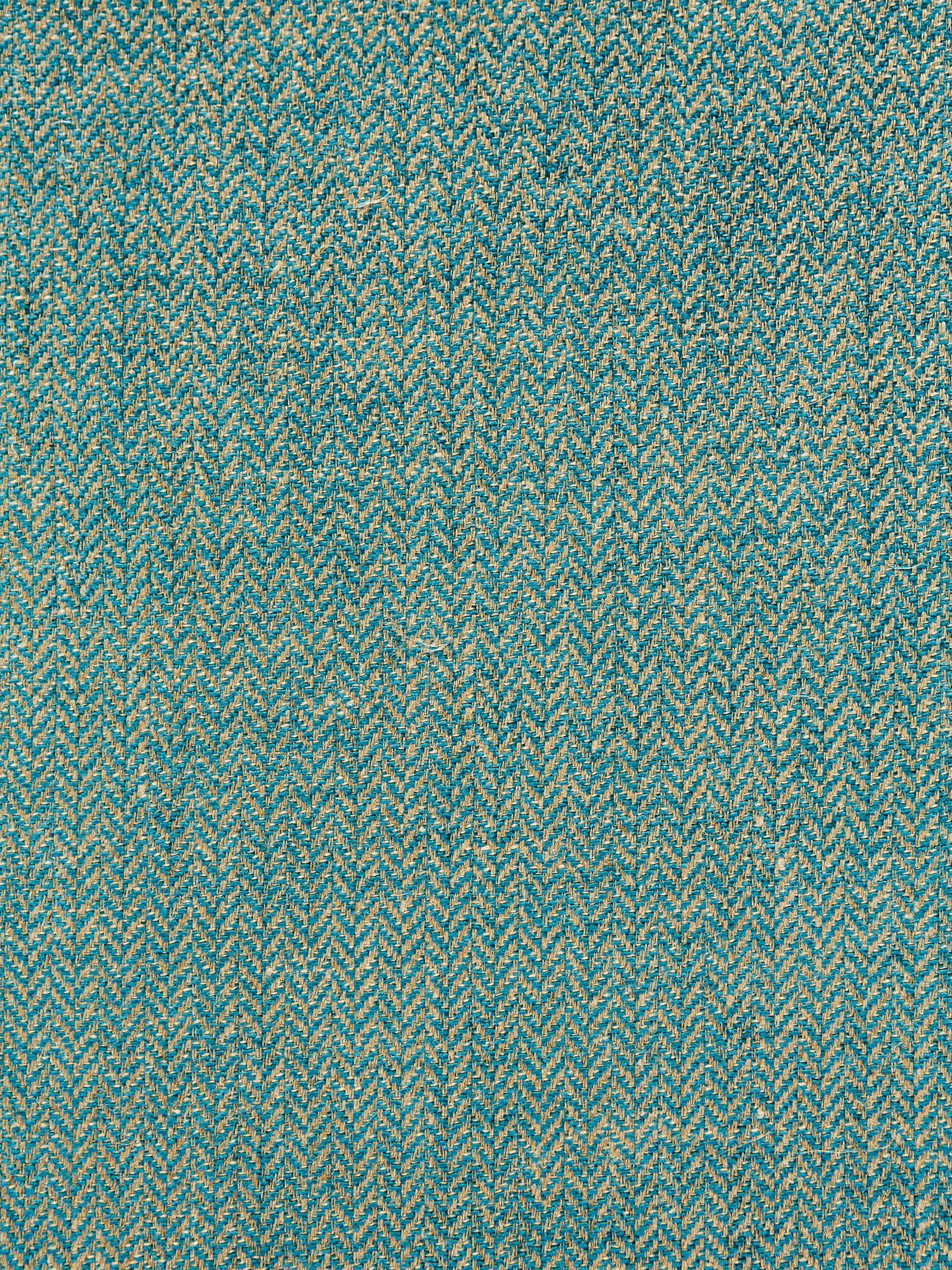 Oxford Herringbone Weave fabric in turquoise color - pattern number SC001927006 - by Scalamandre in the Scalamandre Fabrics Book 2 collection