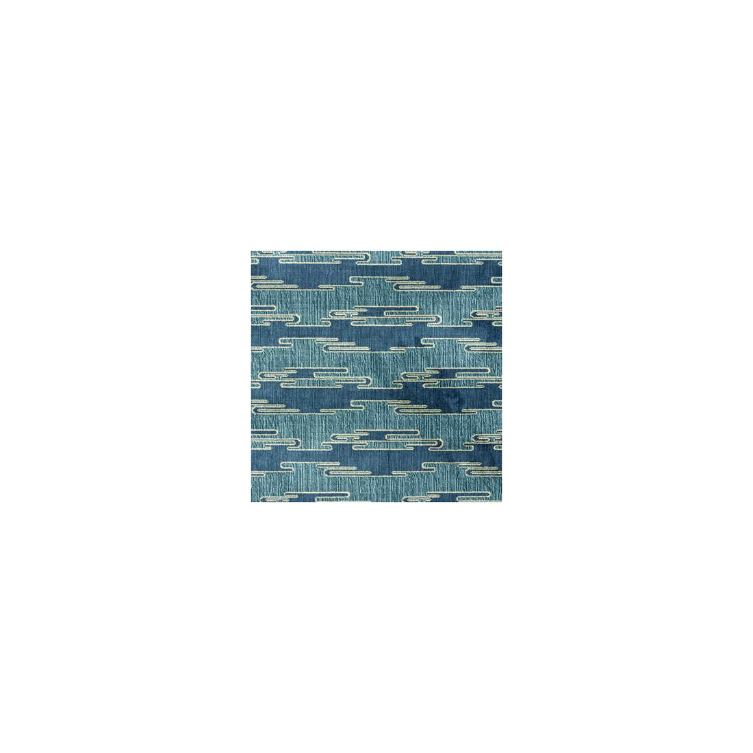 Sora Velvet fabric in aqua/blue color - pattern SORA VELVET.AQUA/BLUE.0 - by Lee Jofa Modern in the Kelly Wearstler collection