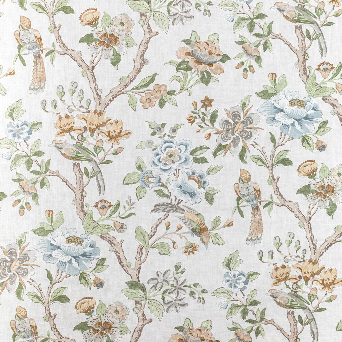 Symphony fabric in chambray color - pattern SYMPHONY.1516.0 - by Kravet Couture in the Corey Damen Jenkins Trad Nouveau collection
