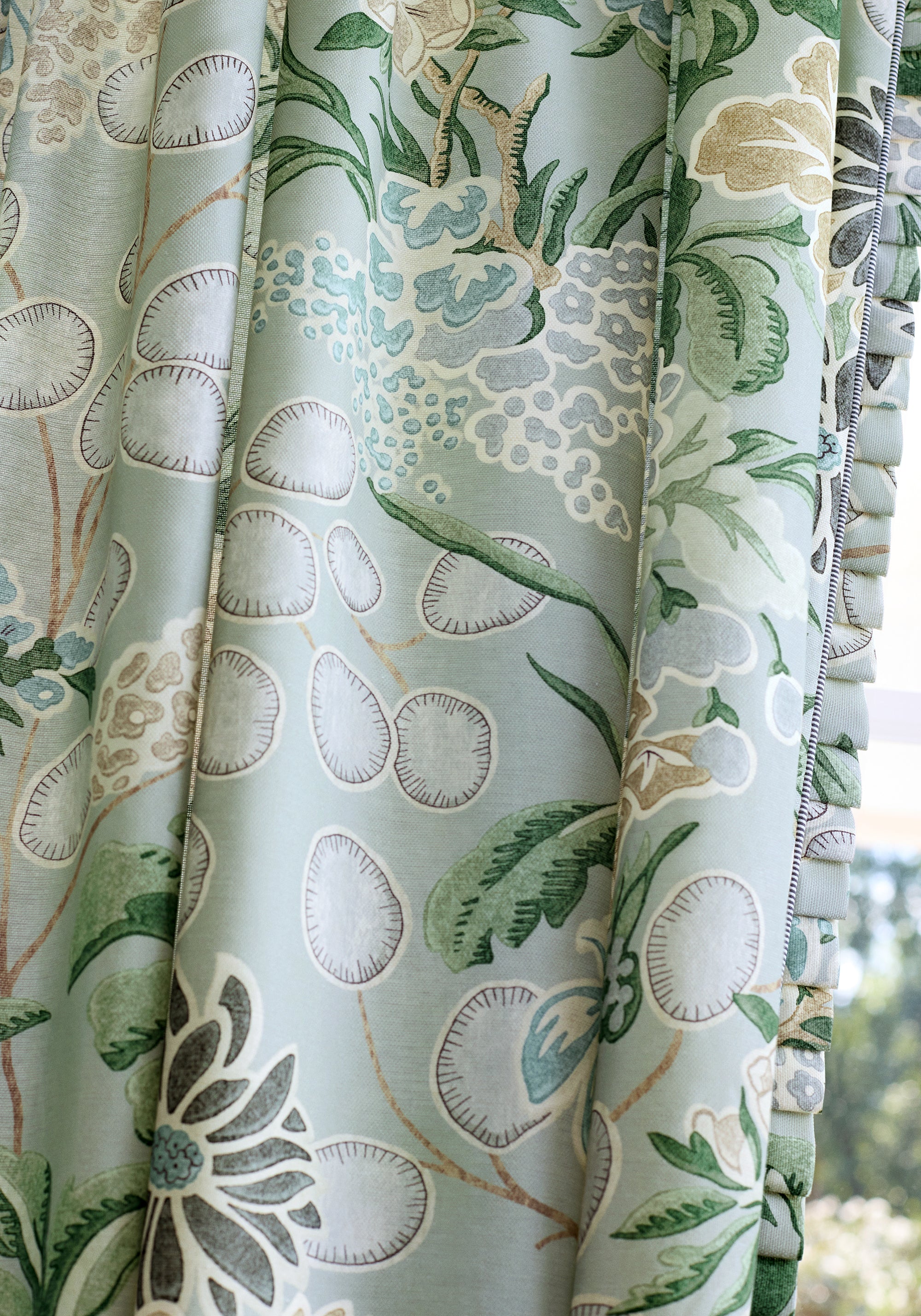 Curtain fabric using Thibaut&
