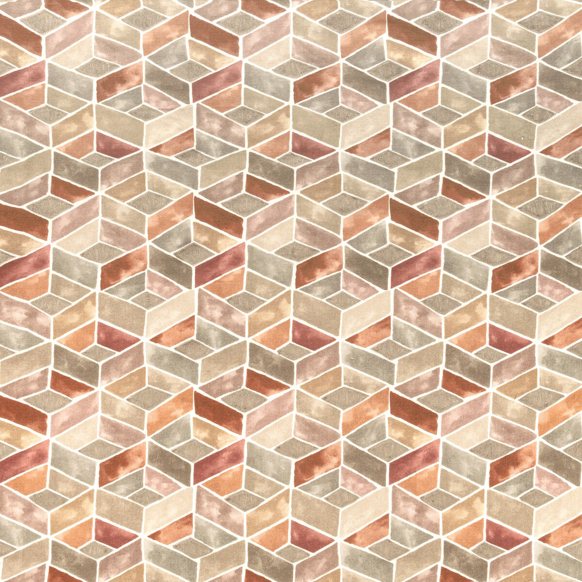 Tesserae fabric in sunset color - pattern TESSERAE.12.0 - by Kravet Couture in the Modern Colors-Sojourn Collection collection