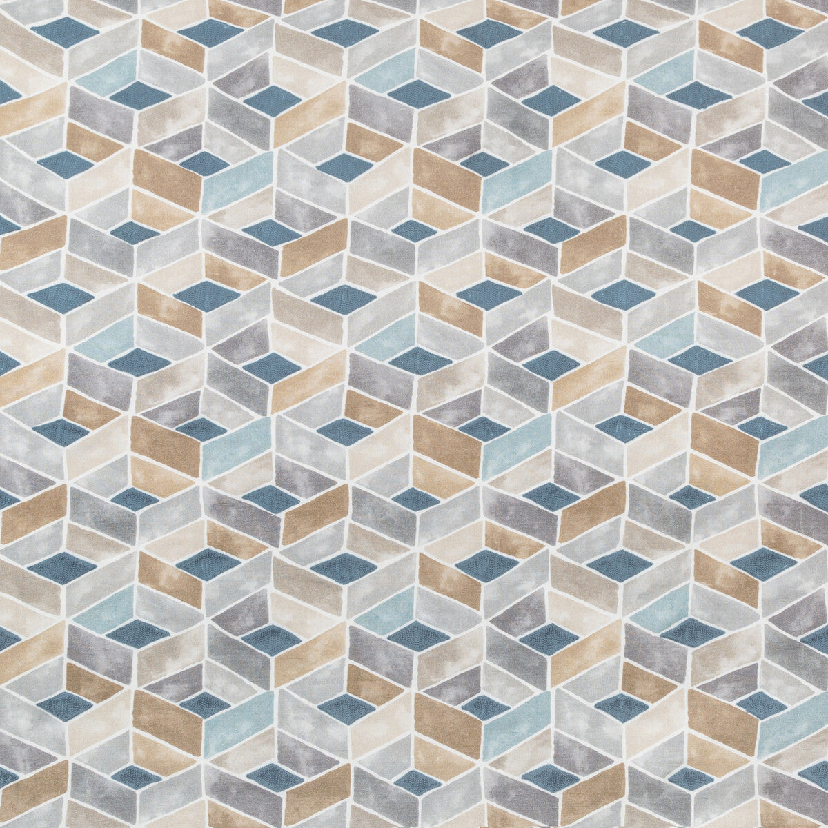 Tesserae fabric in chambray color - pattern TESSERAE.511.0 - by Kravet Couture in the Modern Colors-Sojourn Collection collection