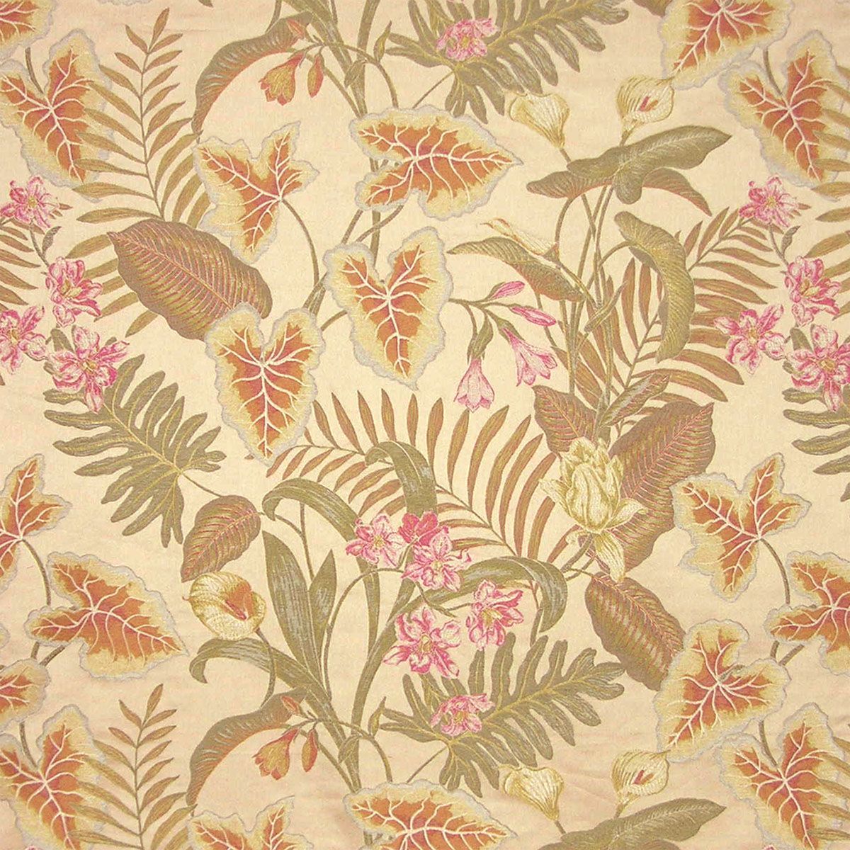 Vizcaya fabric in multi/cream color - pattern number TI 00010724 - by Scalamandre in the Old World Weavers collection