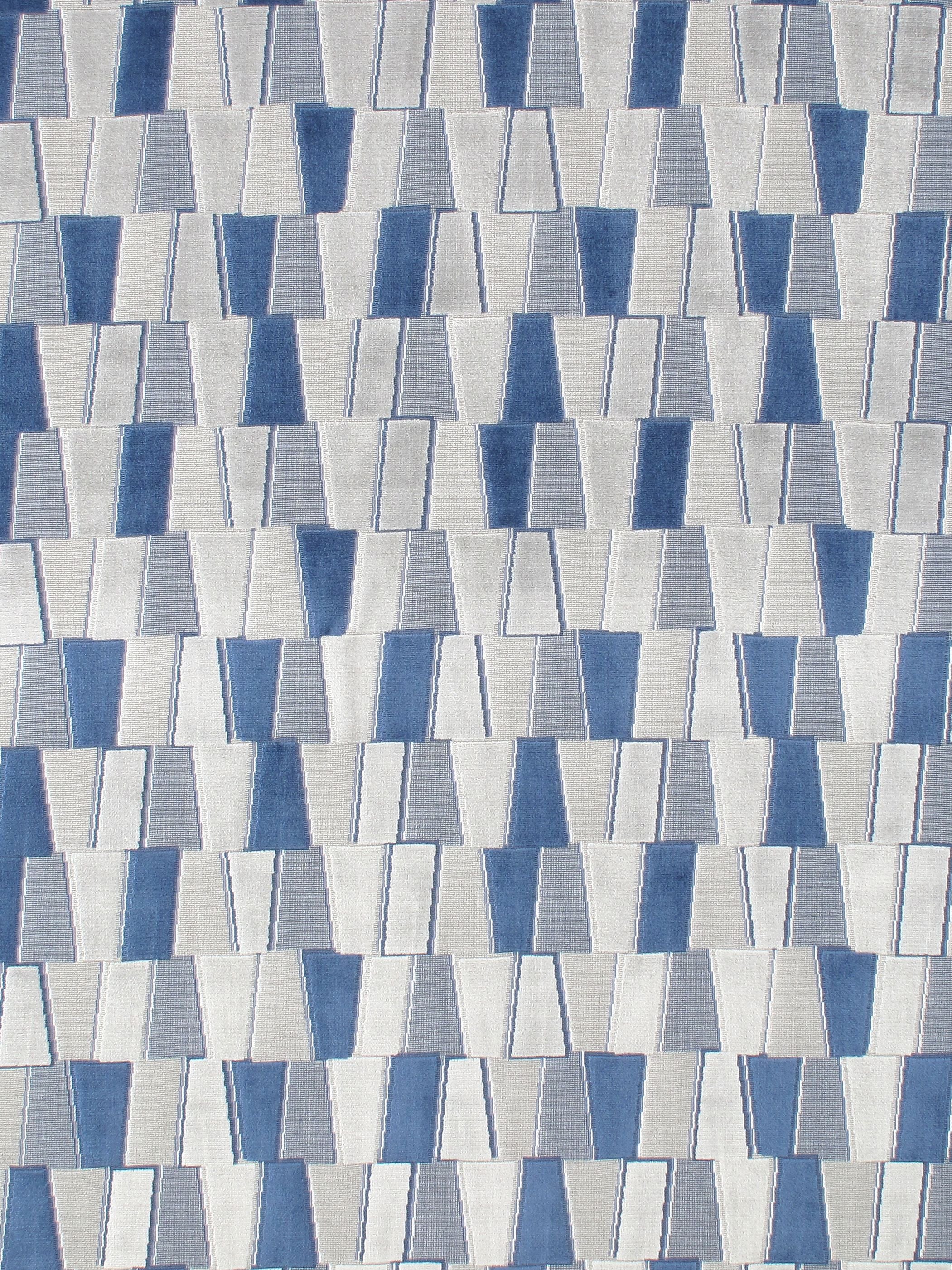 Facets fabric in sapphire color - pattern number V4 00024486 - by Scalamandre in the Old World Weavers collection