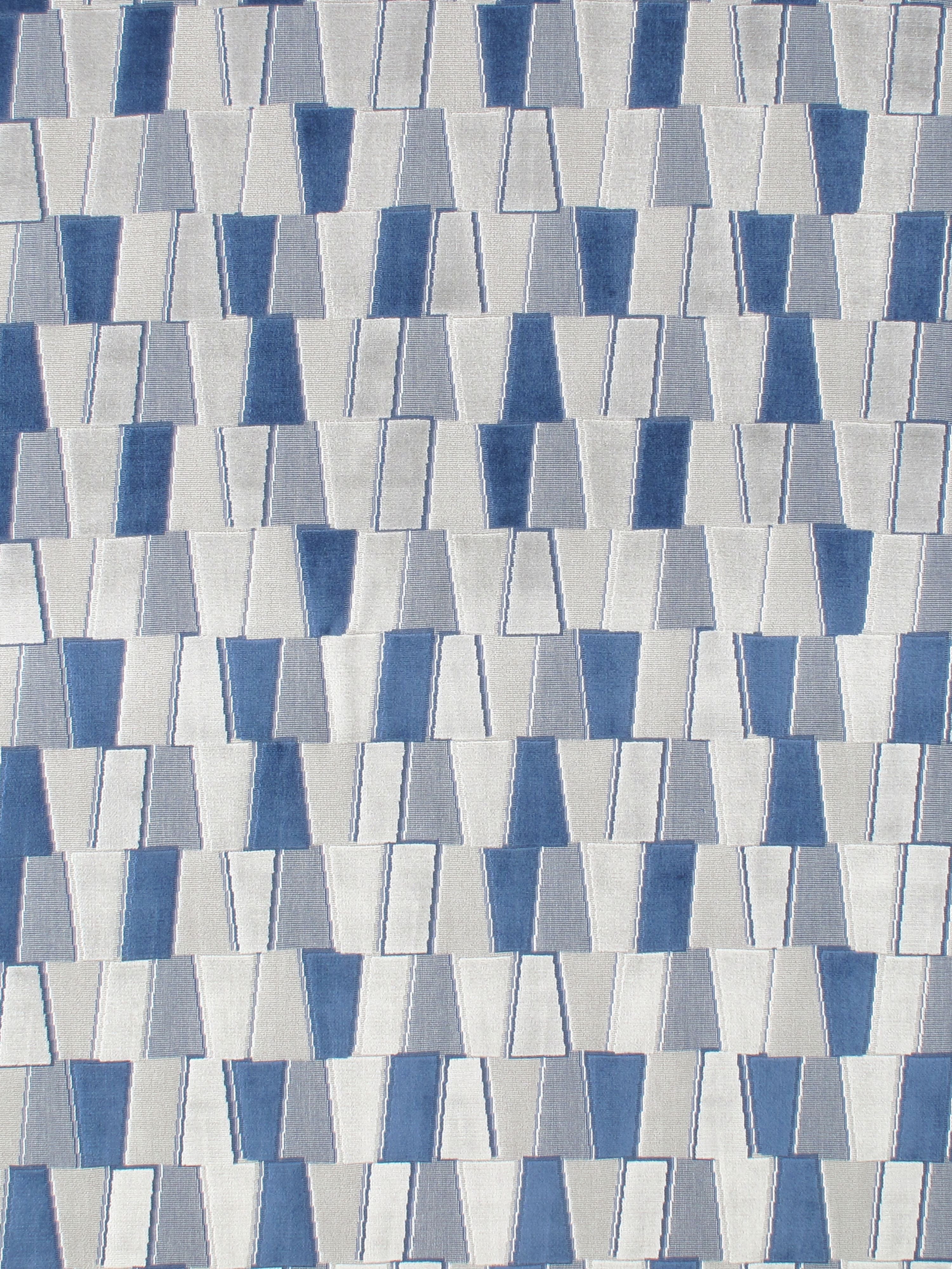 Facets fabric in sapphire color - pattern number V4 00024486 - by Scalamandre in the Old World Weavers collection