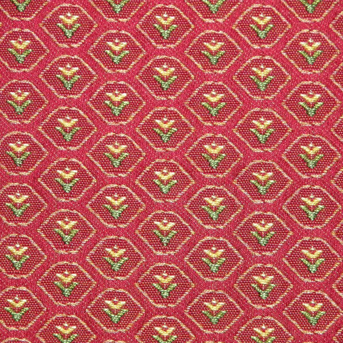 Demi fabric in red color - pattern number VW 04200155 - by Scalamandre in the Old World Weavers collection