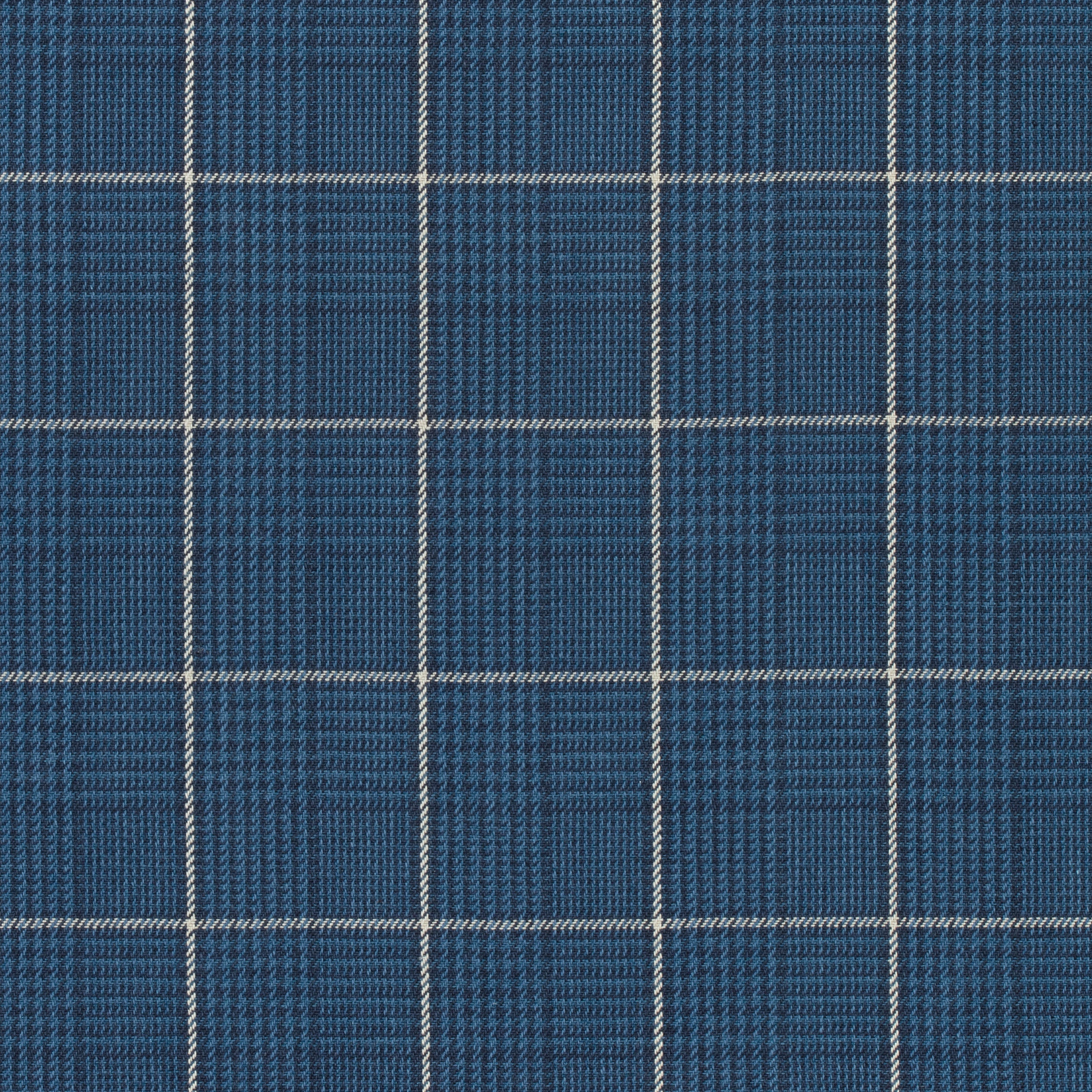 Grassmarket Check fabric in navy color - pattern number W710201 - by Thibaut in the Colony collection