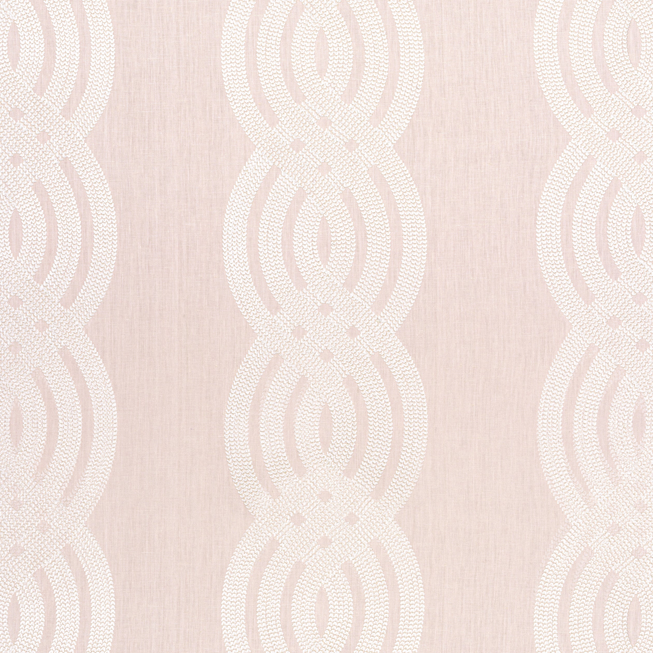 Braid Embroidery fabric in blush color - pattern number W710801 - by Thibaut in the Heritage collection