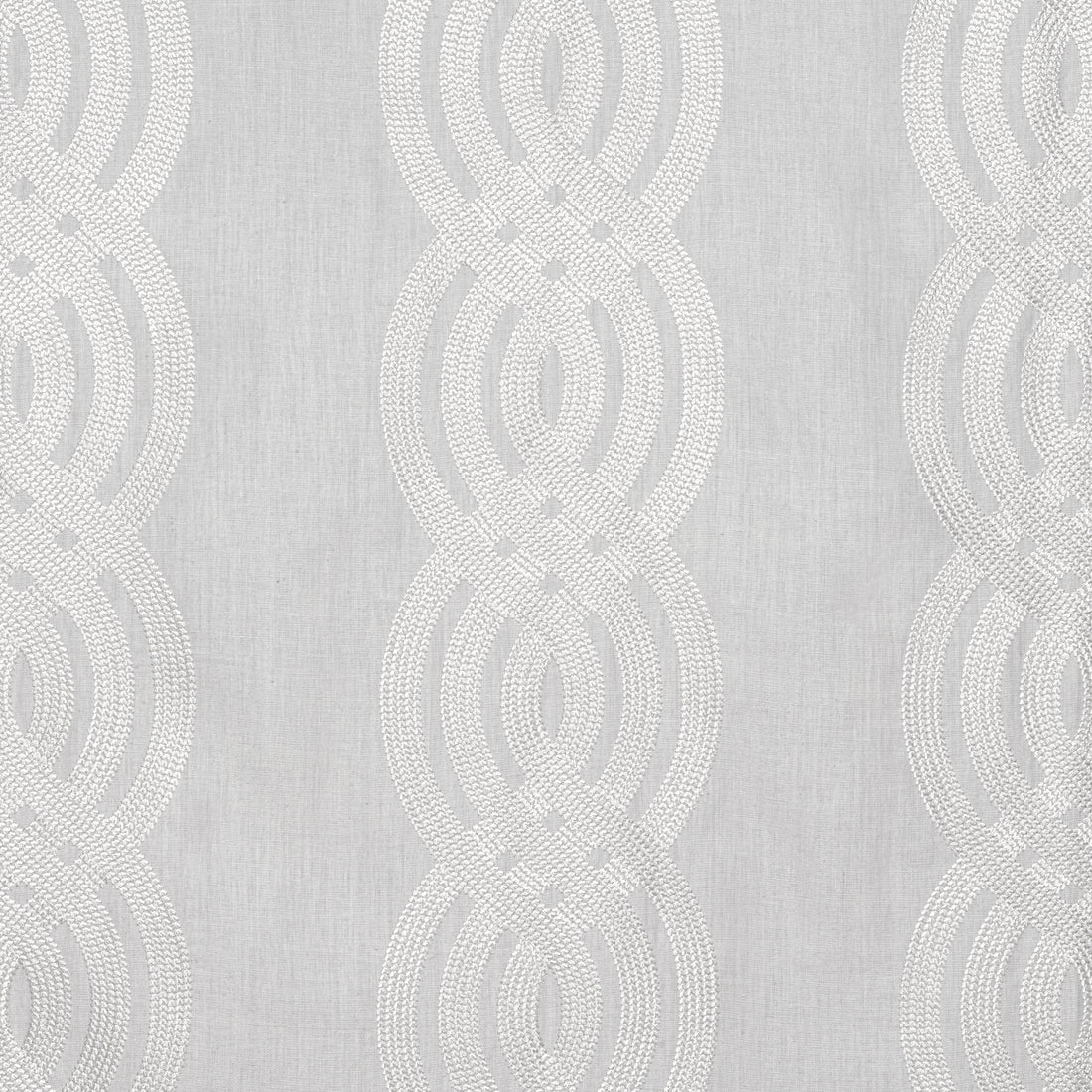 Braid Embroidery fabric in grey color - pattern number W710803 - by Thibaut in the Heritage collection