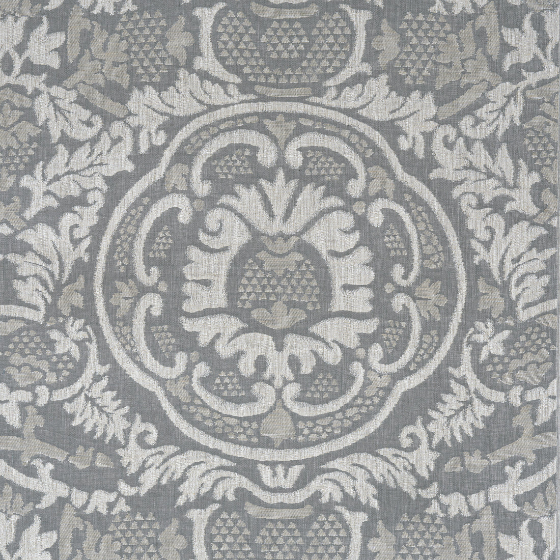 Earl Damask fabric in charcoal color - pattern number W710840 - by Thibaut in the Heritage collection