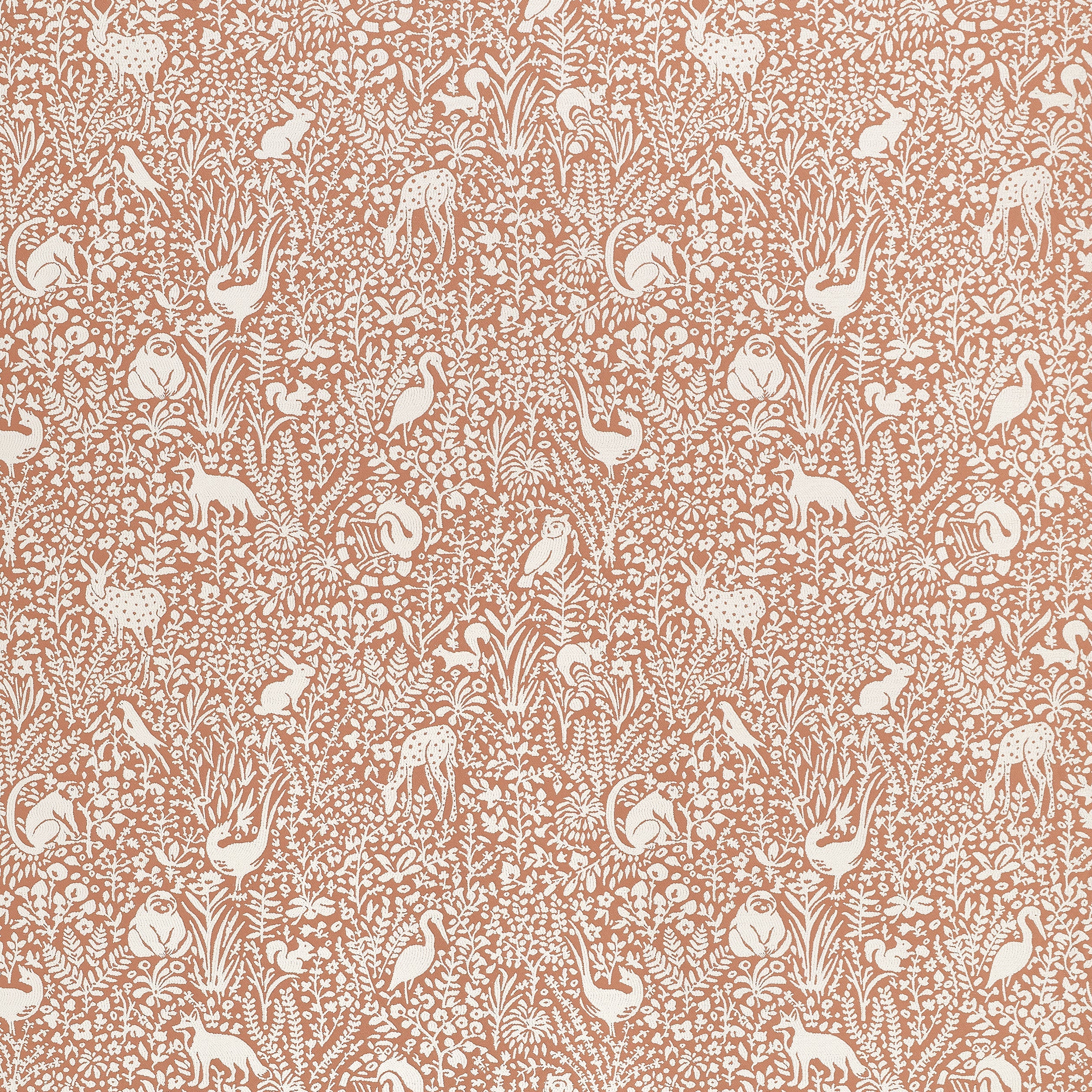 Kindred fabric in terracotta color - pattern number W711105 - by Thibaut in the Acadia collection