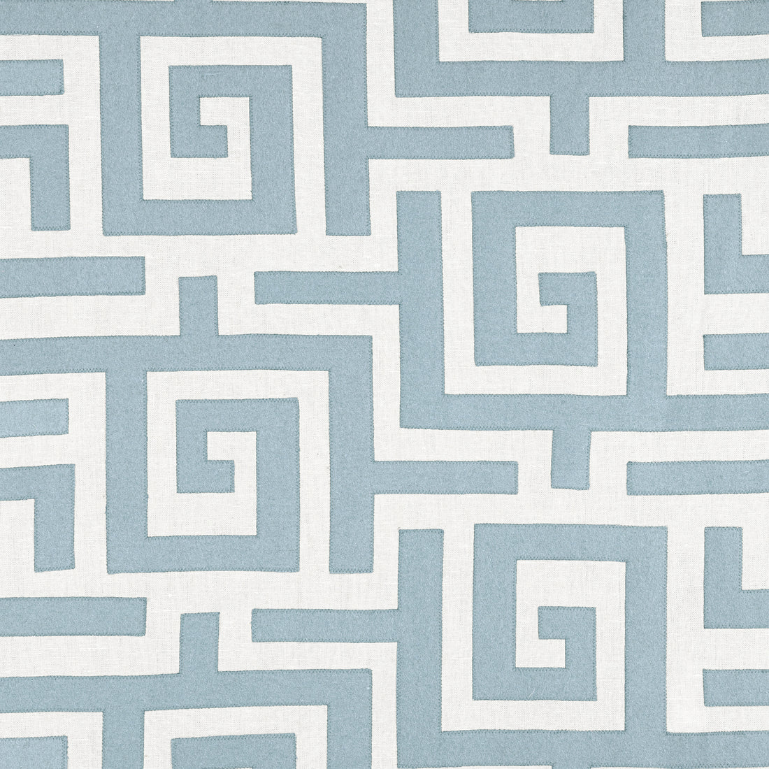 Tulum Applique fabric in spa blue color - pattern number W713222 - by Thibaut in the Mesa collection