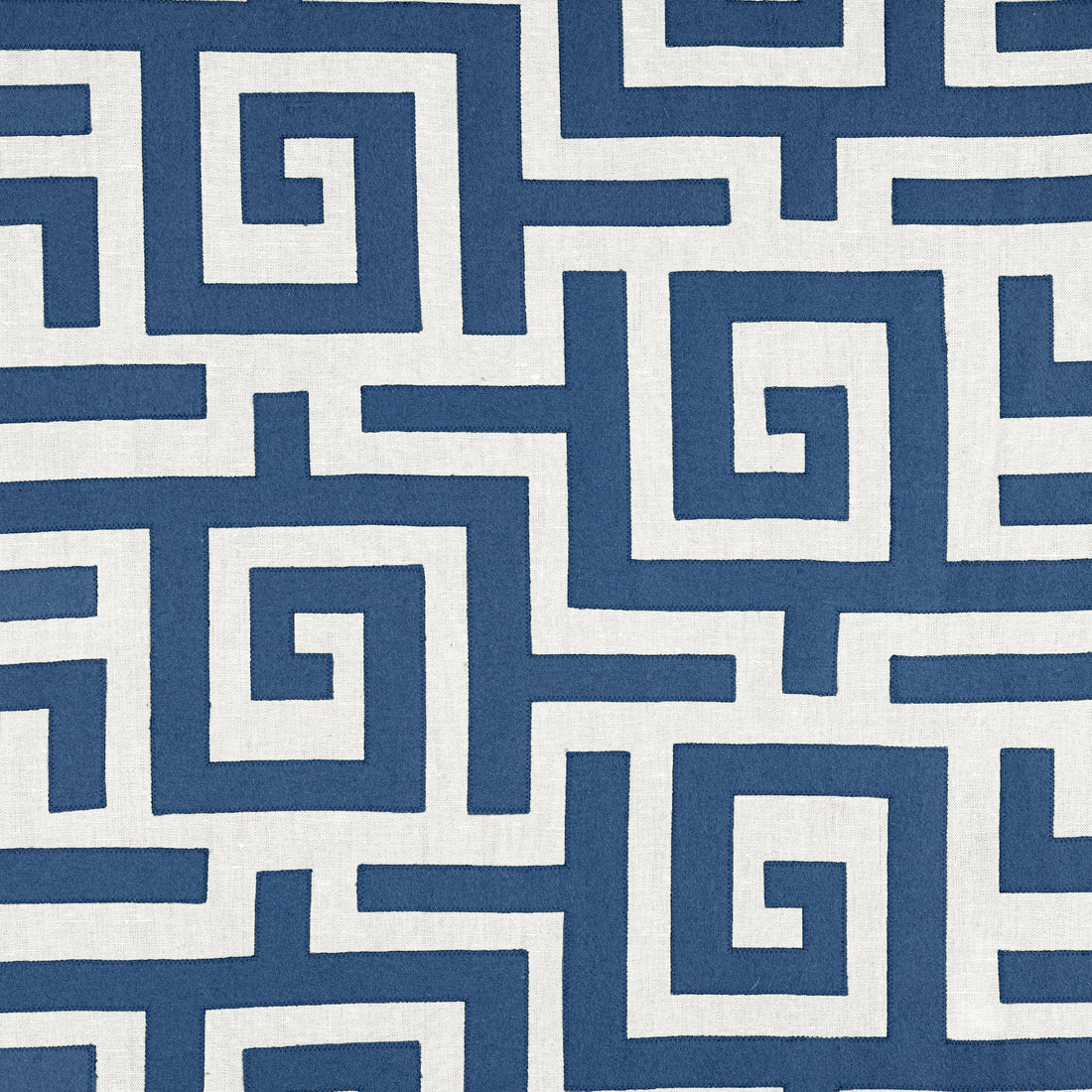Tulum Applique fabric in navy color - pattern number W713225 - by Thibaut in the Mesa collection