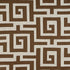 Tulum Applique fabric in brown on natural color - pattern number W713226 - by Thibaut in the Mesa collection