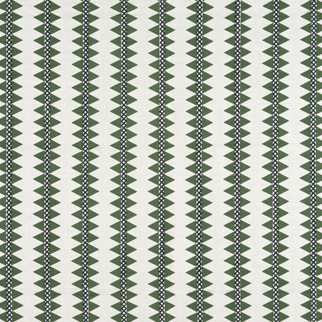 Reno Stripe Embroidery fabric in green color - pattern number W713242 - by Thibaut in the Mesa Fabrics collection