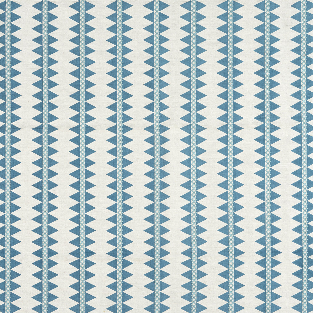 Reno Stripe Embroidery fabric in teal color - pattern number W713243 - by Thibaut in the Mesa Fabrics collection