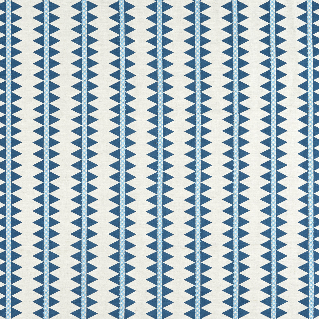 Reno Stripe Embroidery fabric in navy color - pattern number W713244 - by Thibaut in the Mesa Fabrics collection