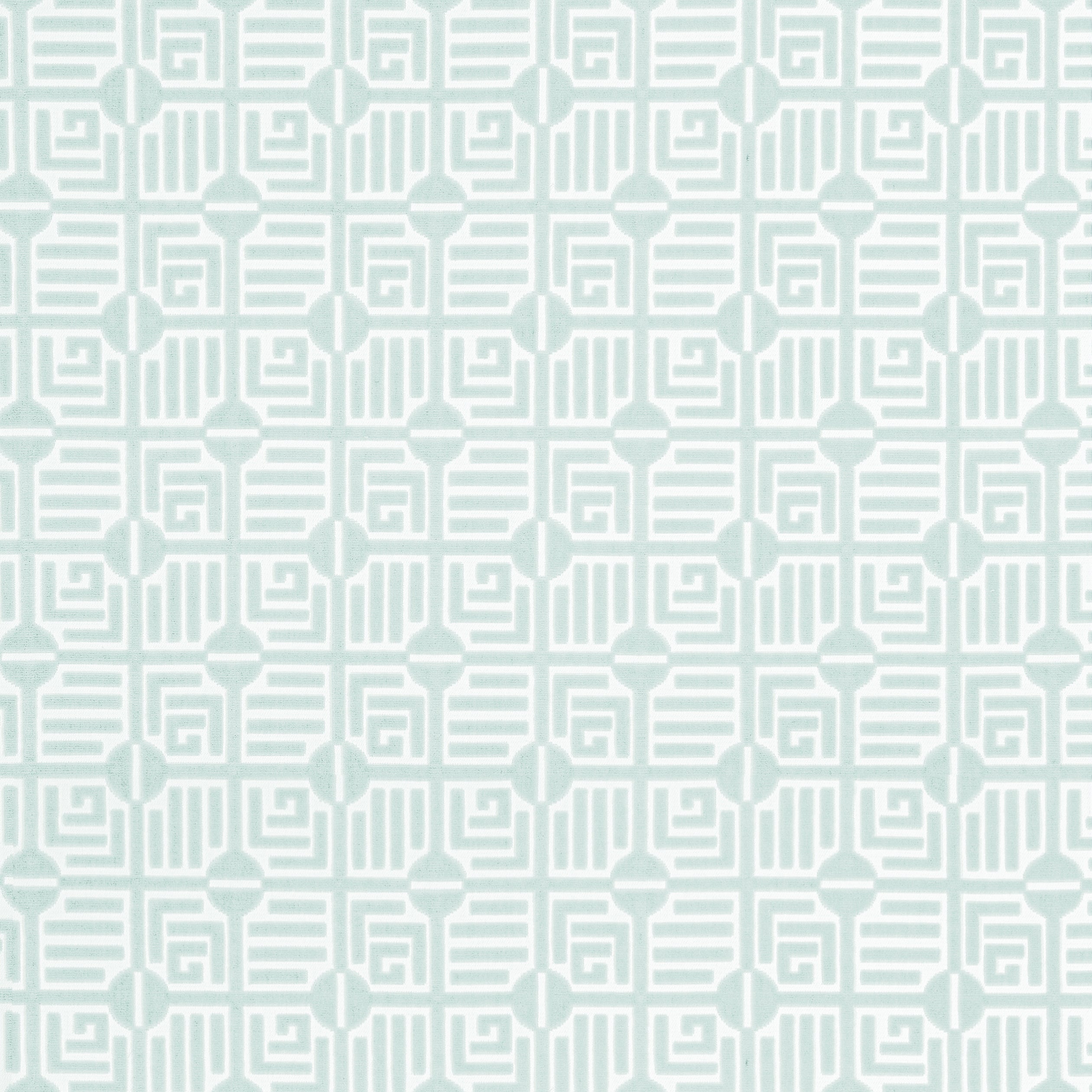 Labyrinth Velvet fabric in mist - pattern number W713646 - by Thibaut in the Grand Palace collection