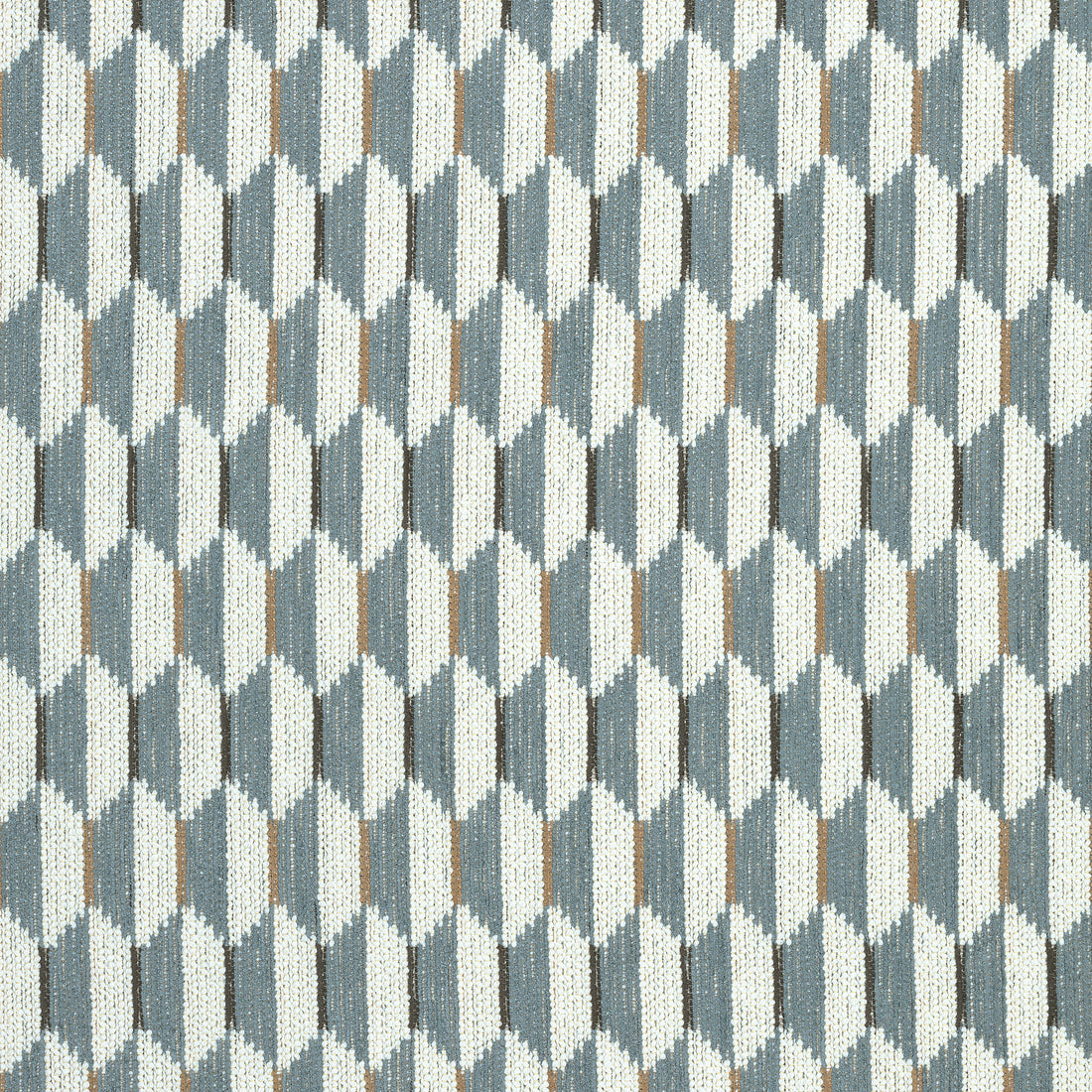 Optica fabric in aqua color - pattern number W73354 - by Thibaut in the Nomad collection