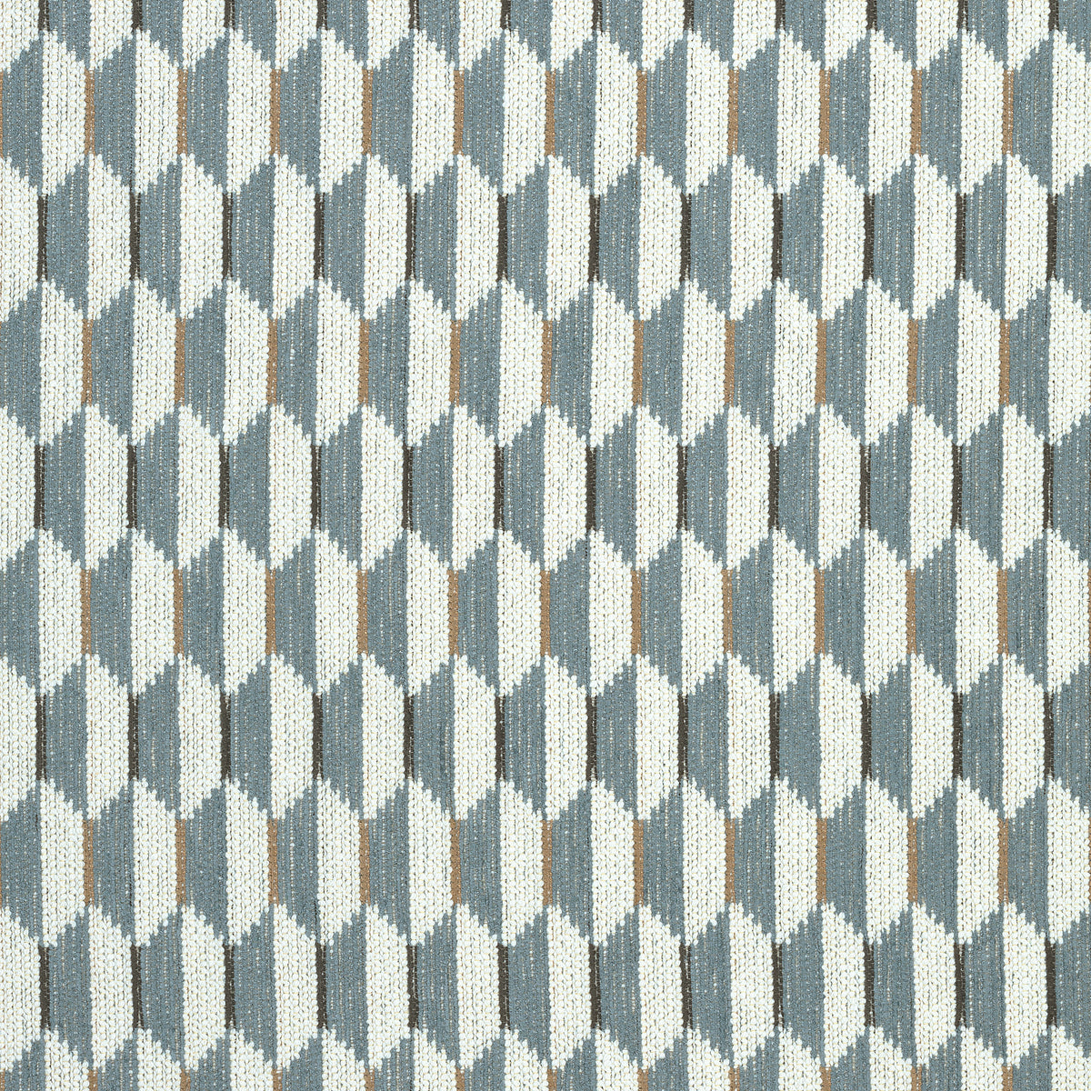 Optica fabric in aqua color - pattern number W73354 - by Thibaut in the Nomad collection