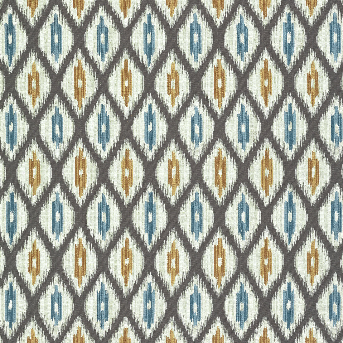 Rajah fabric in charcoal color - pattern number W73364 - by Thibaut in the Nomad collection