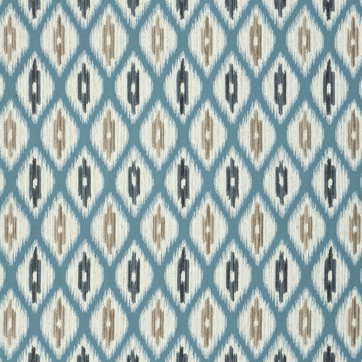 Rajah fabric in aqua color - pattern number W73365 - by Thibaut in the Nomad collection