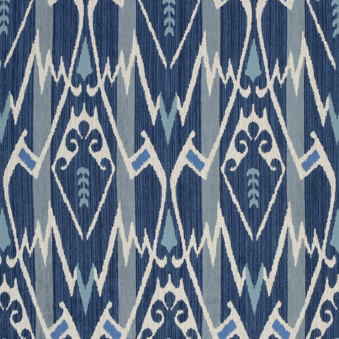 Nomad fabric in blue color - pattern number W73368 - by Thibaut in the Nomad collection
