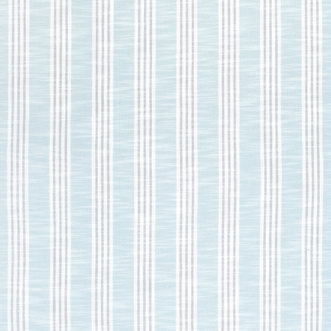Southport Stripe fabric in seafoam and grey color - pattern number W73483 - by Thibaut in the Landmark collection