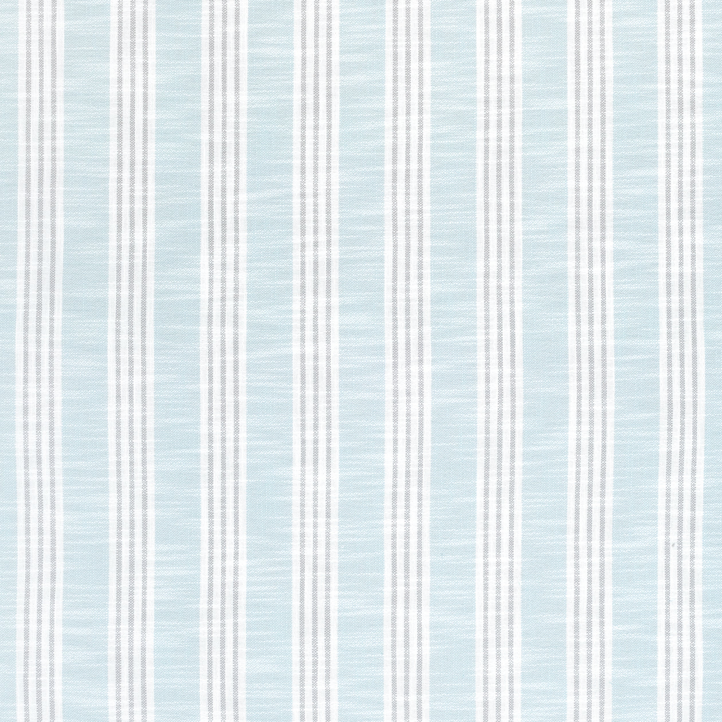 Southport Stripe fabric in seafoam and grey color - pattern number W73483 - by Thibaut in the Landmark collection