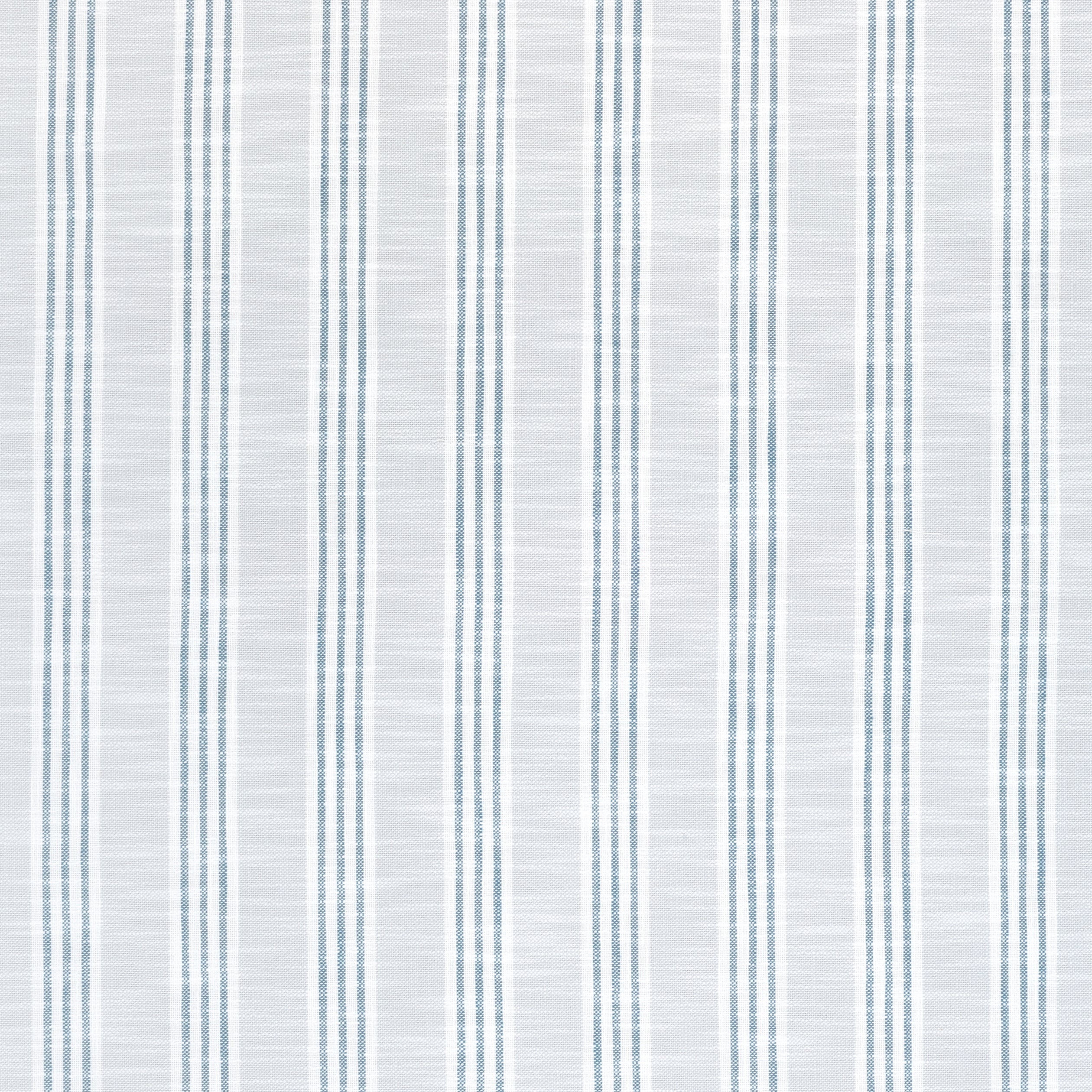 Southport Stripe fabric in sterling and cobalt color - pattern number W73484 - by Thibaut in the Landmark collection