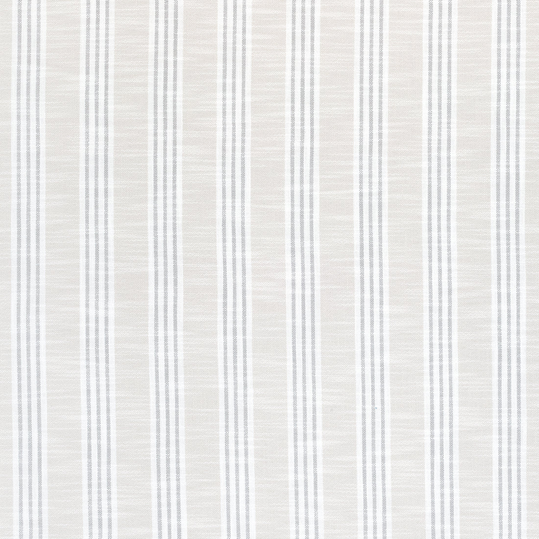 Southport Stripe fabric in flax and grey color - pattern number W73492 - by Thibaut in the Landmark collection