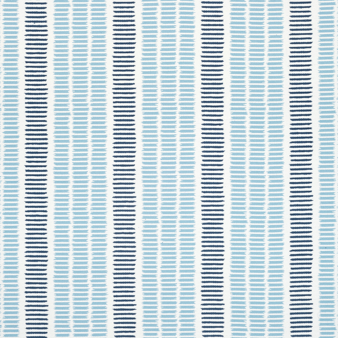 Topsail Stripe fabric in sky and marine color - pattern number W73515 - by Thibaut in the Landmark collection