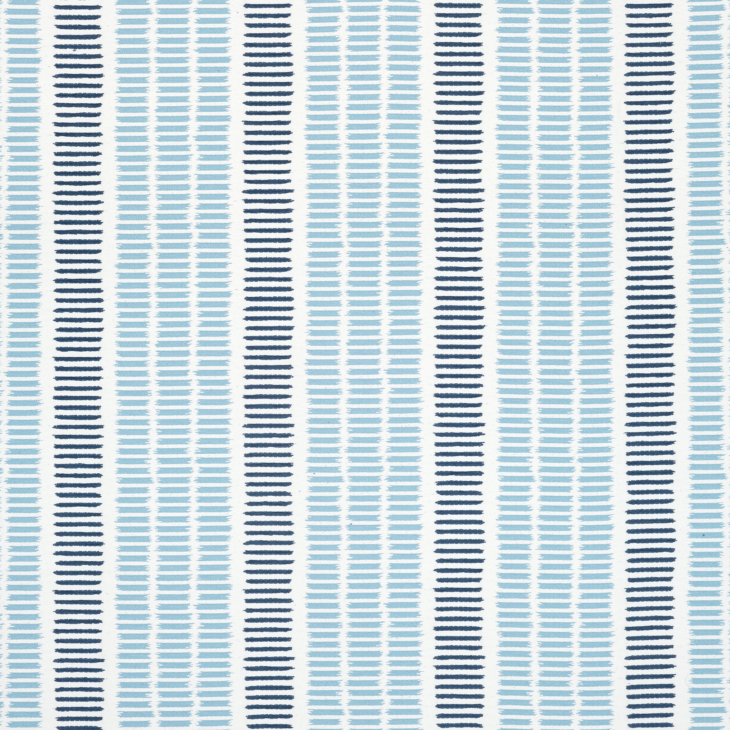 Topsail Stripe fabric in sky and marine color - pattern number W73515 - by Thibaut in the Landmark collection