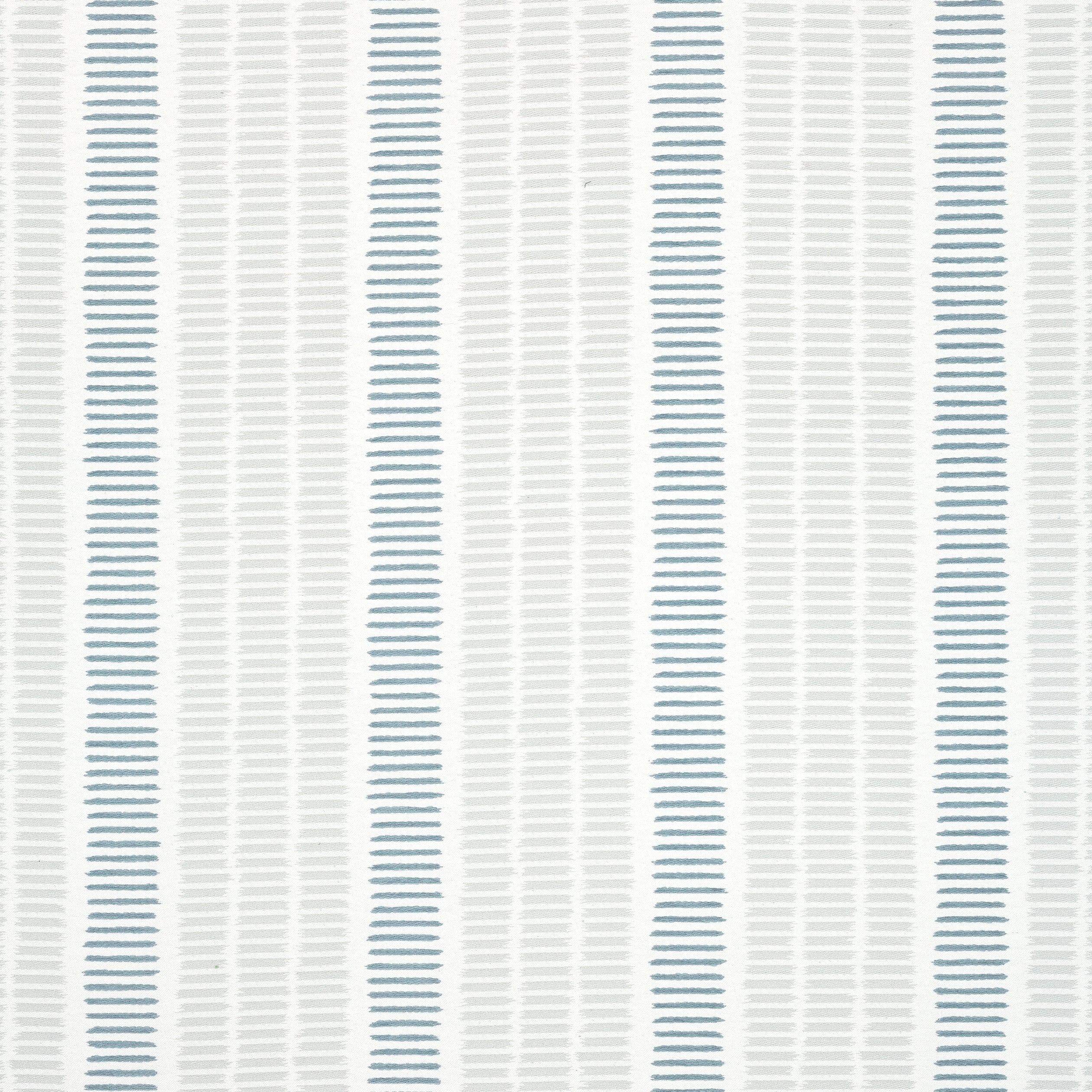 Topsail Stripe fabric in sterling and slate color - pattern number W73518 - by Thibaut in the Landmark collection