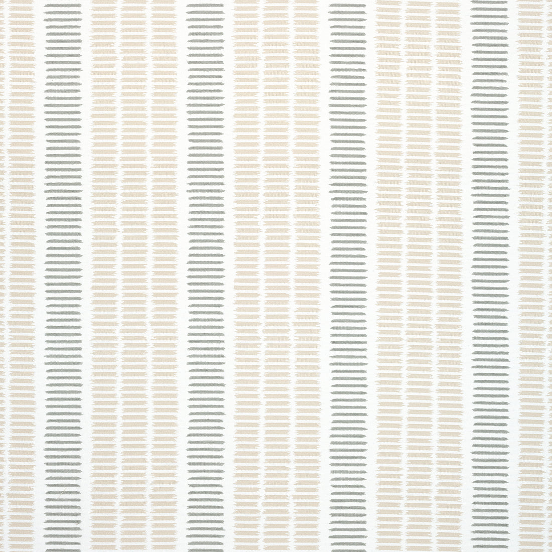 Topsail Stripe fabric in flax and nickel color - pattern number W73519 - by Thibaut in the Landmark collection