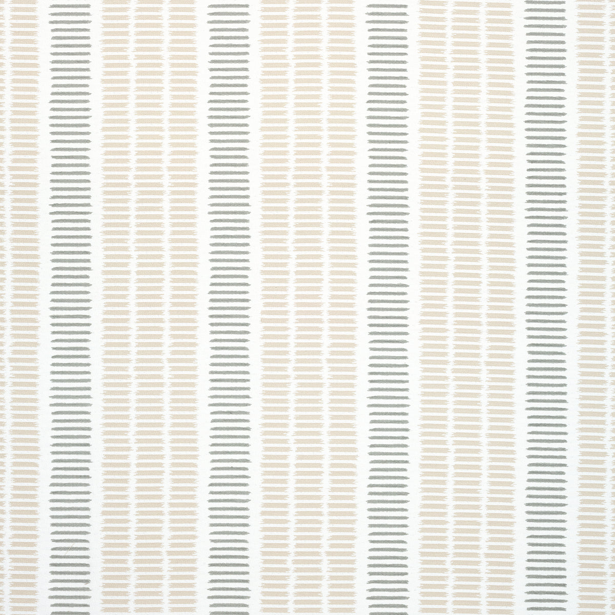 Topsail Stripe fabric in flax and nickel color - pattern number W73519 - by Thibaut in the Landmark collection