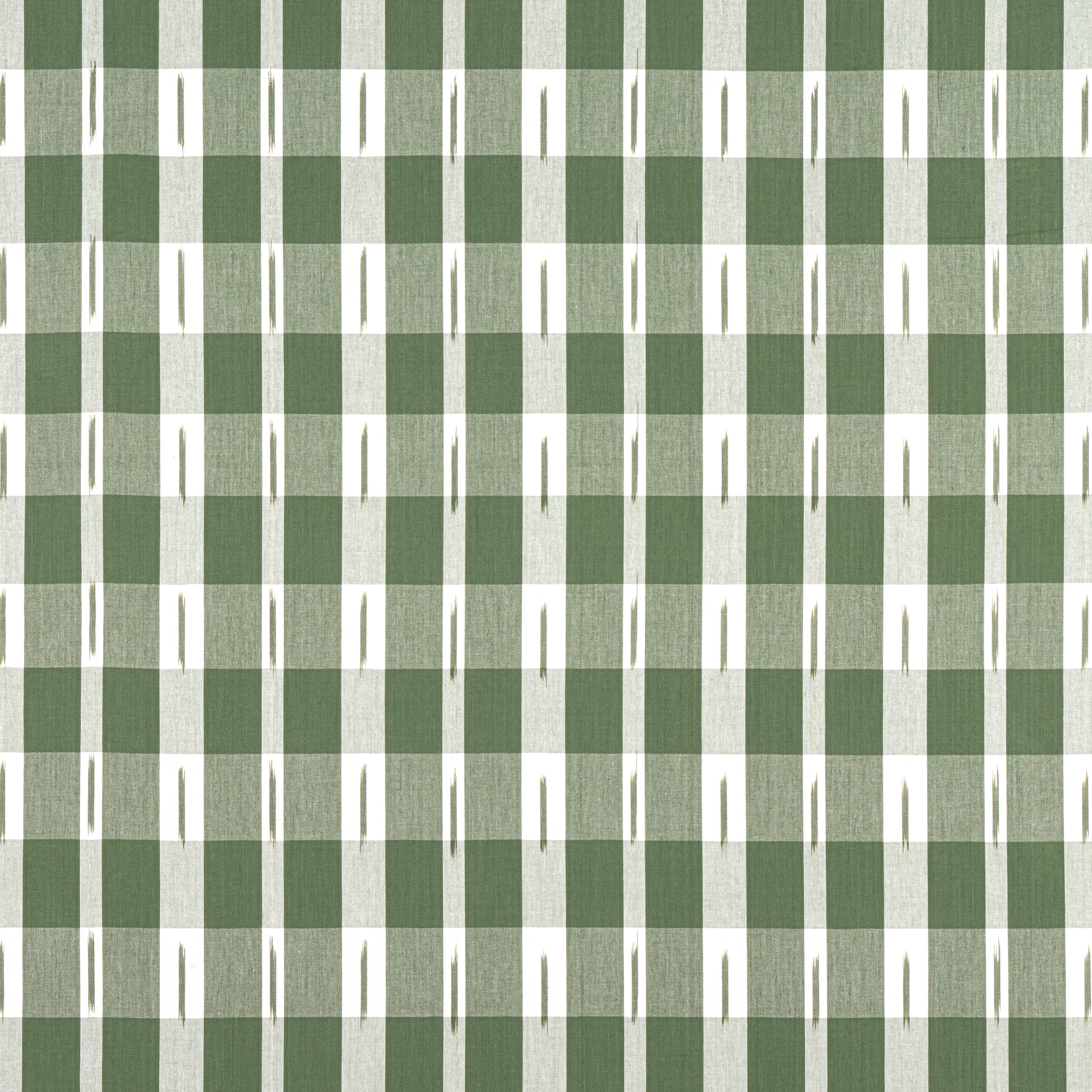 Ellastone Check fabric in green color - pattern number W736437 - by Thibaut in the Indienne collection