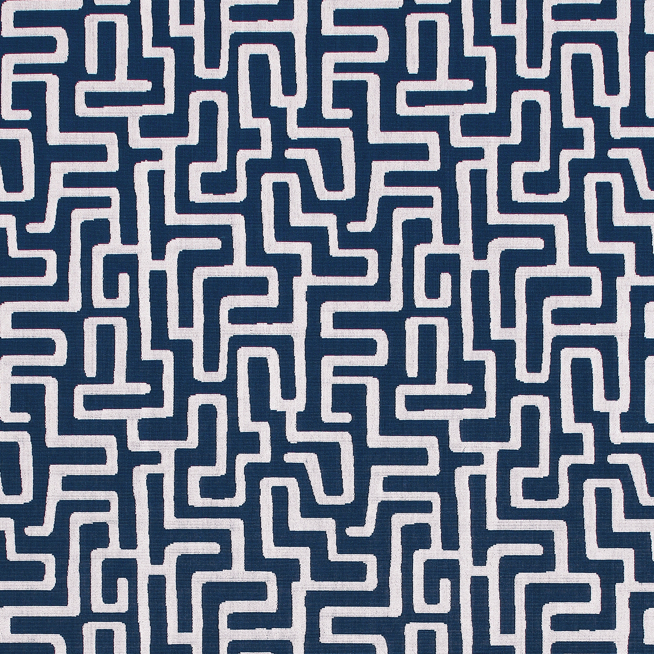Terrace Lane fabric in navy color - pattern number W742031 - by Thibaut in the Sojourn collection