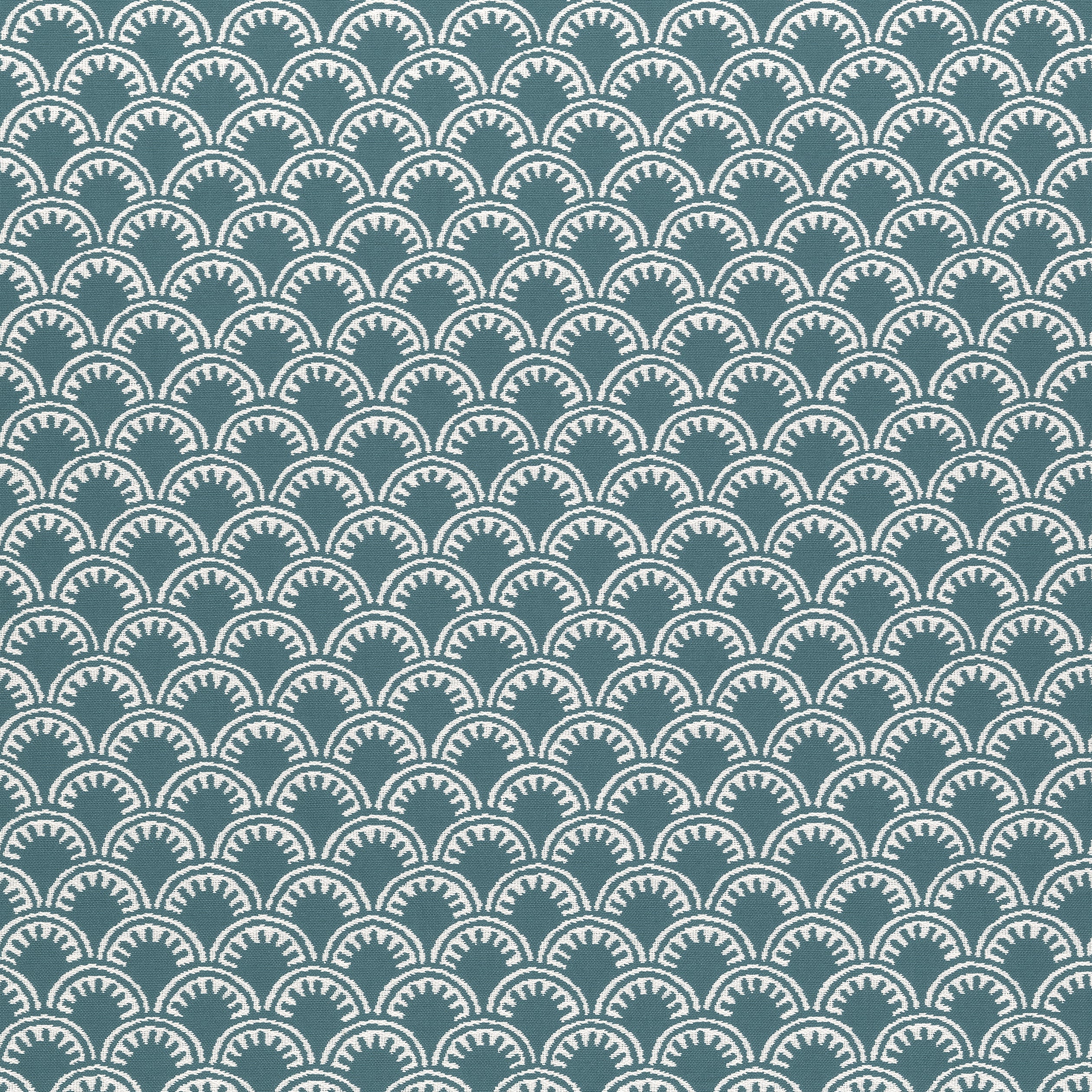 Maisie fabric in teal color - pattern number W74644 - by Thibaut in the Festival collection